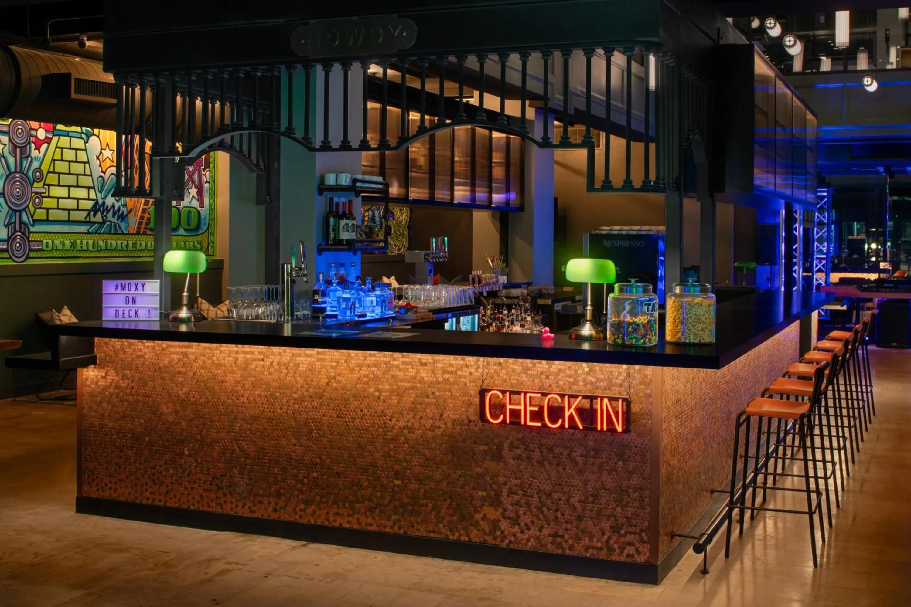 Lobby or reception in Moxy Houston Downtown