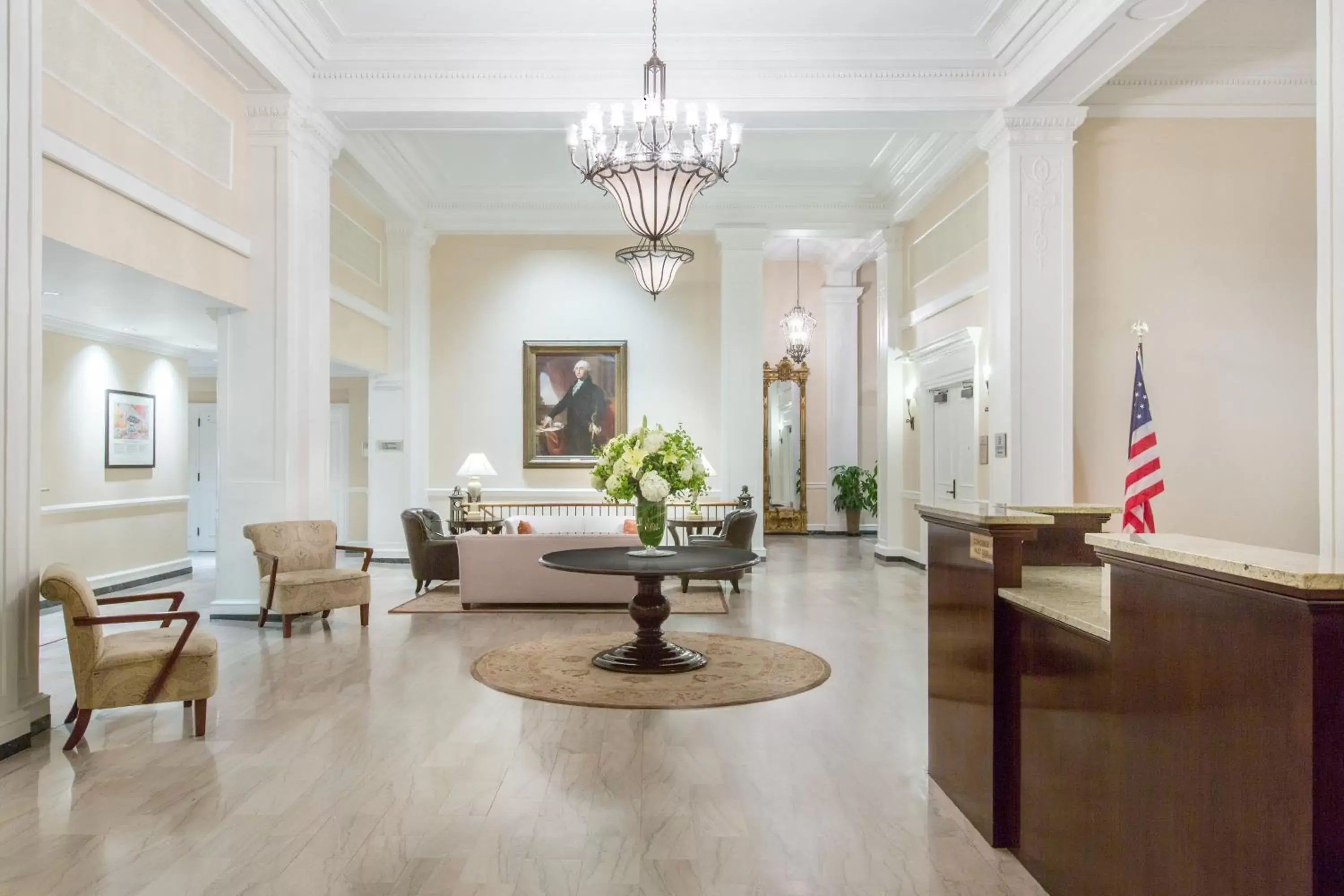Lobby or reception, Lounge/Bar in The George Washington - A Wyndham Grand Hotel