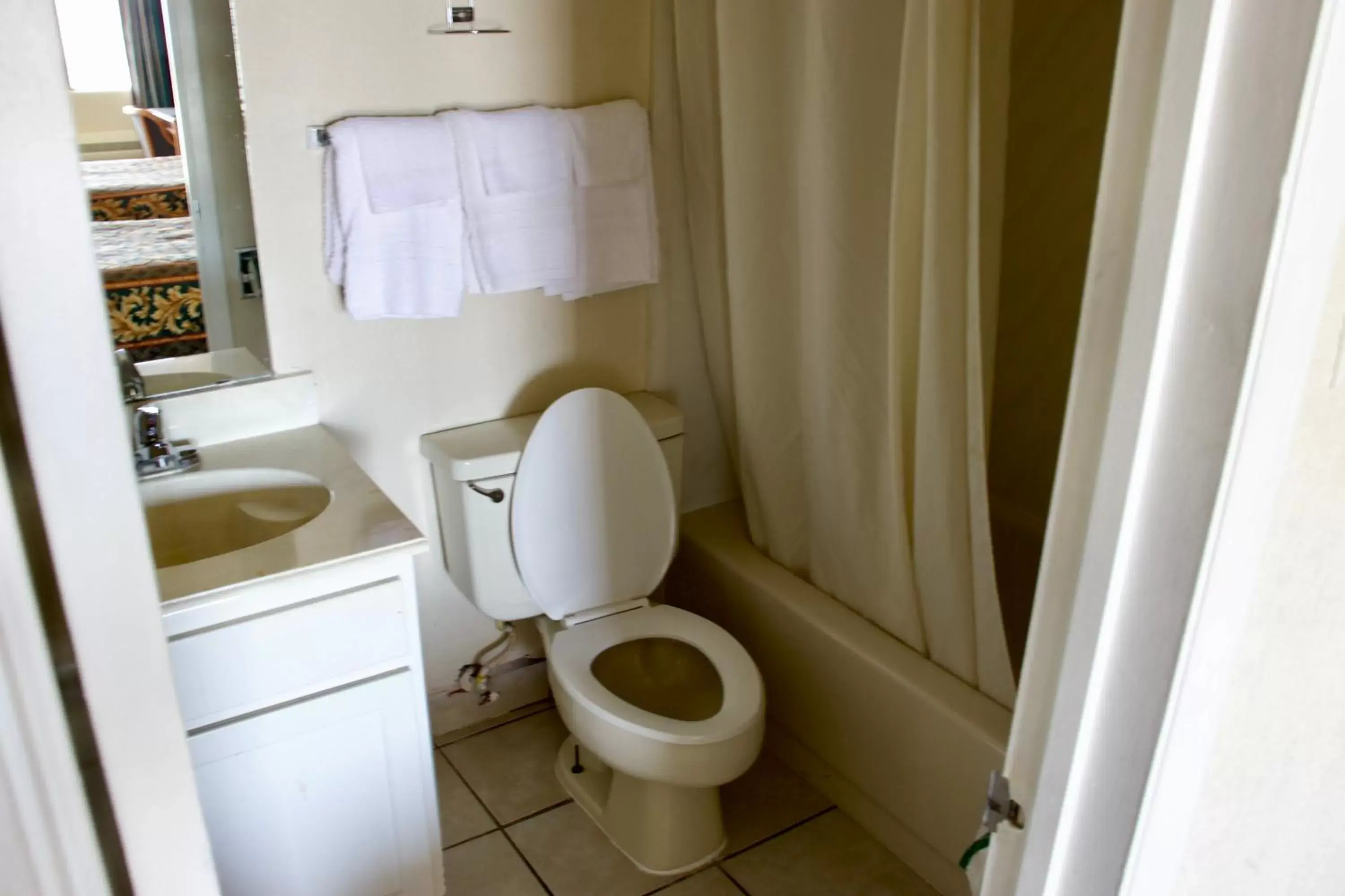 Bathroom in Executive Inn of Arlington, Near AT&T Stadium