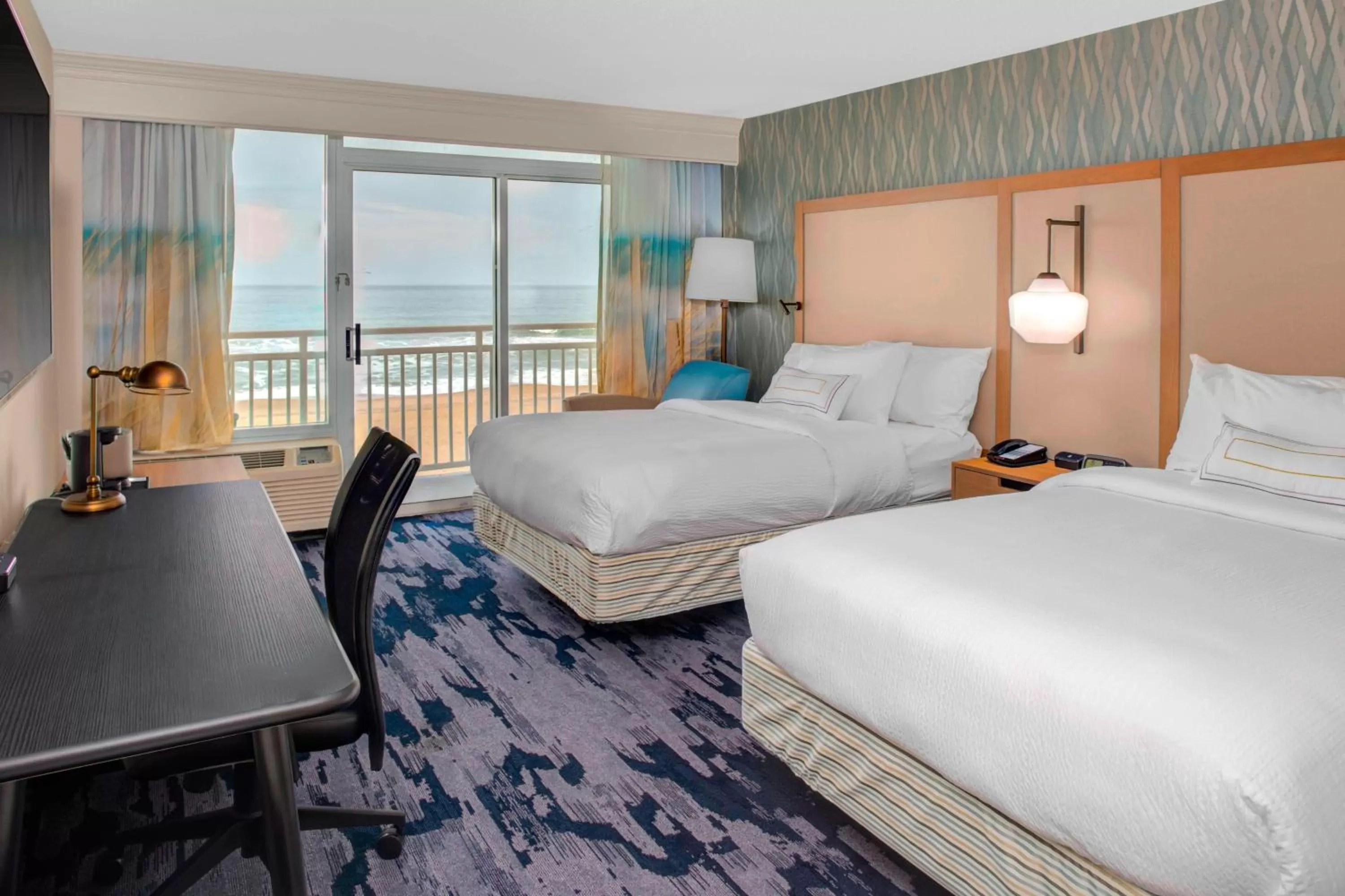 Double Room with Two Double Beds in Fairfield Inn & Suites by Marriott Virginia Beach Oceanfront