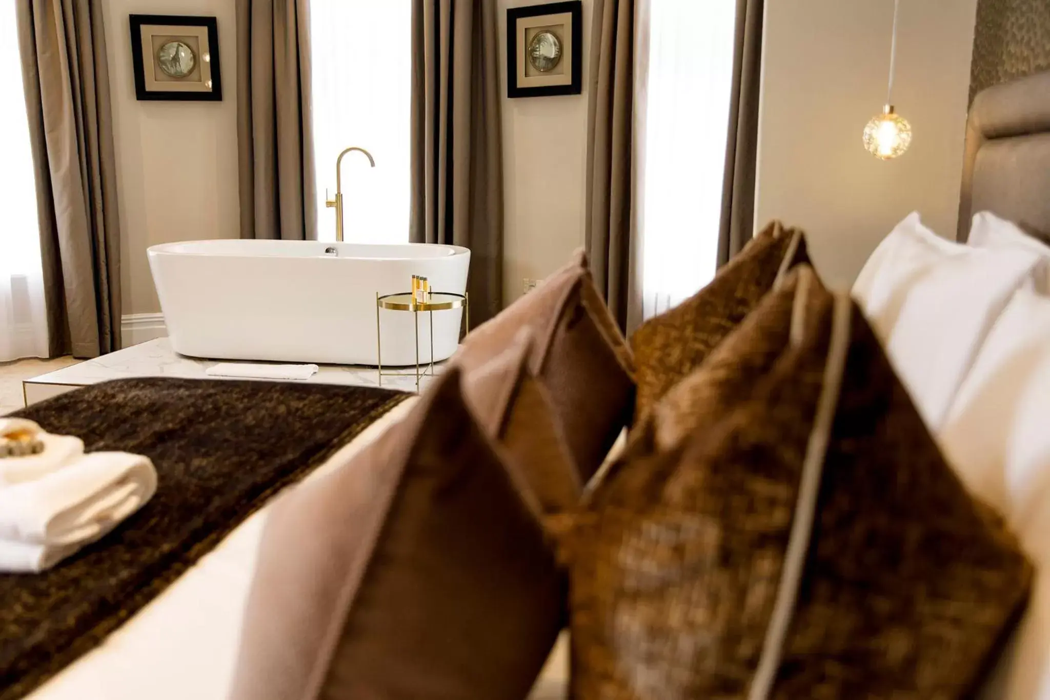 Bedroom, Bed in Lanelay Hall Hotel & Spa Bedroom, Bed in Lanelay Hall Hotel & Spa