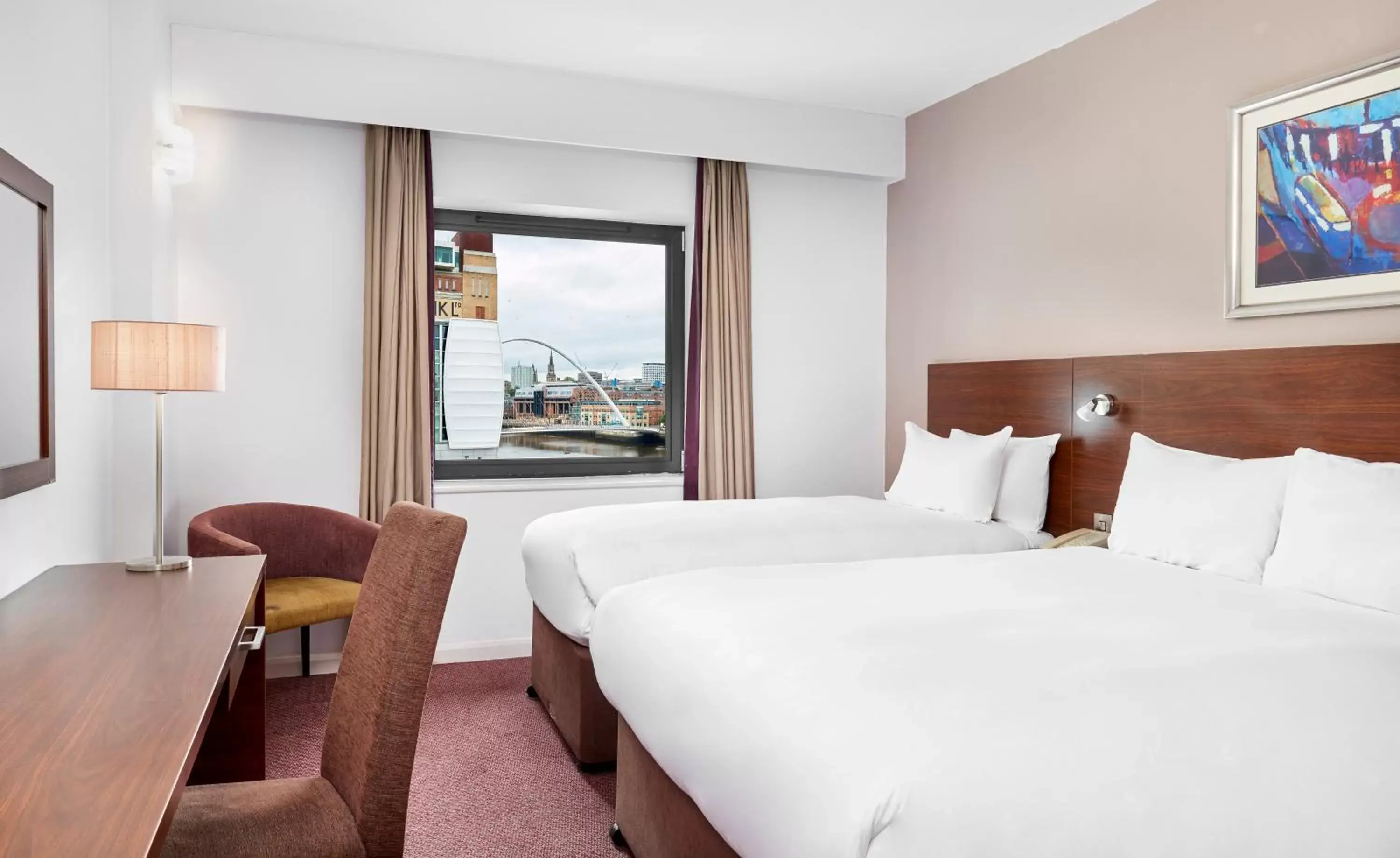 Bedroom in Leonardo Hotel Newcastle Quayside - Formerly Jurys Inn