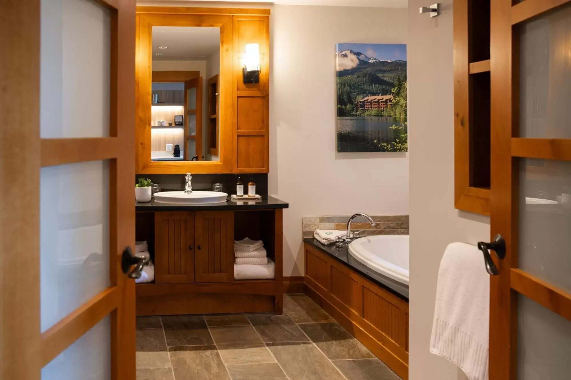 Bathroom in Nita Lake Lodge