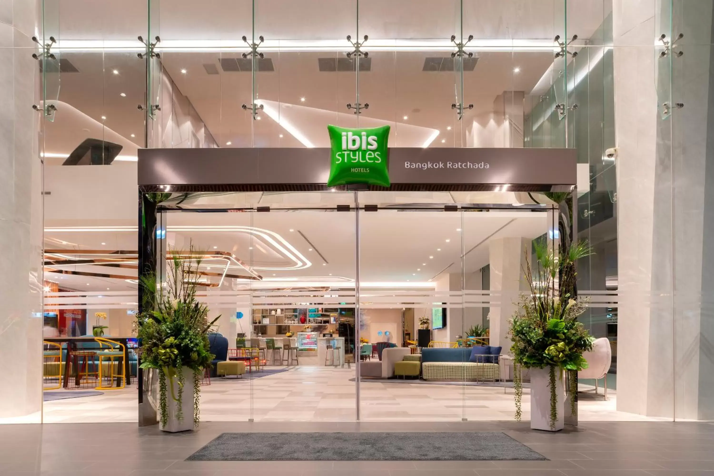 Facade/entrance in ibis Styles Bangkok Ratchada