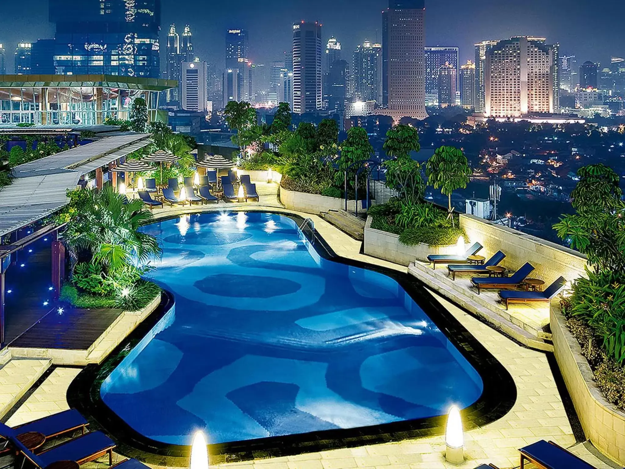 Sauna, Pool View in Hotel Indonesia Kempinski Jakarta