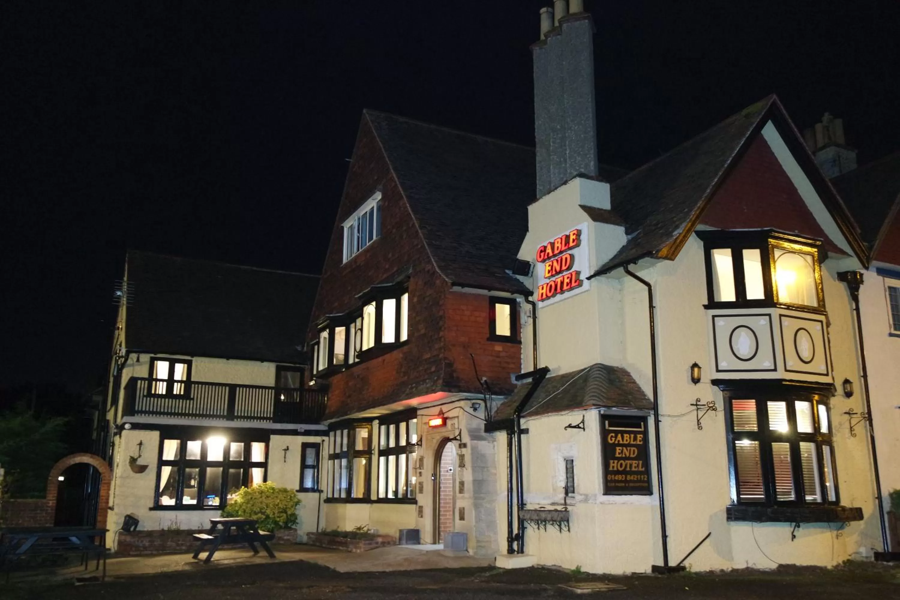Property building in Gable End Hotel