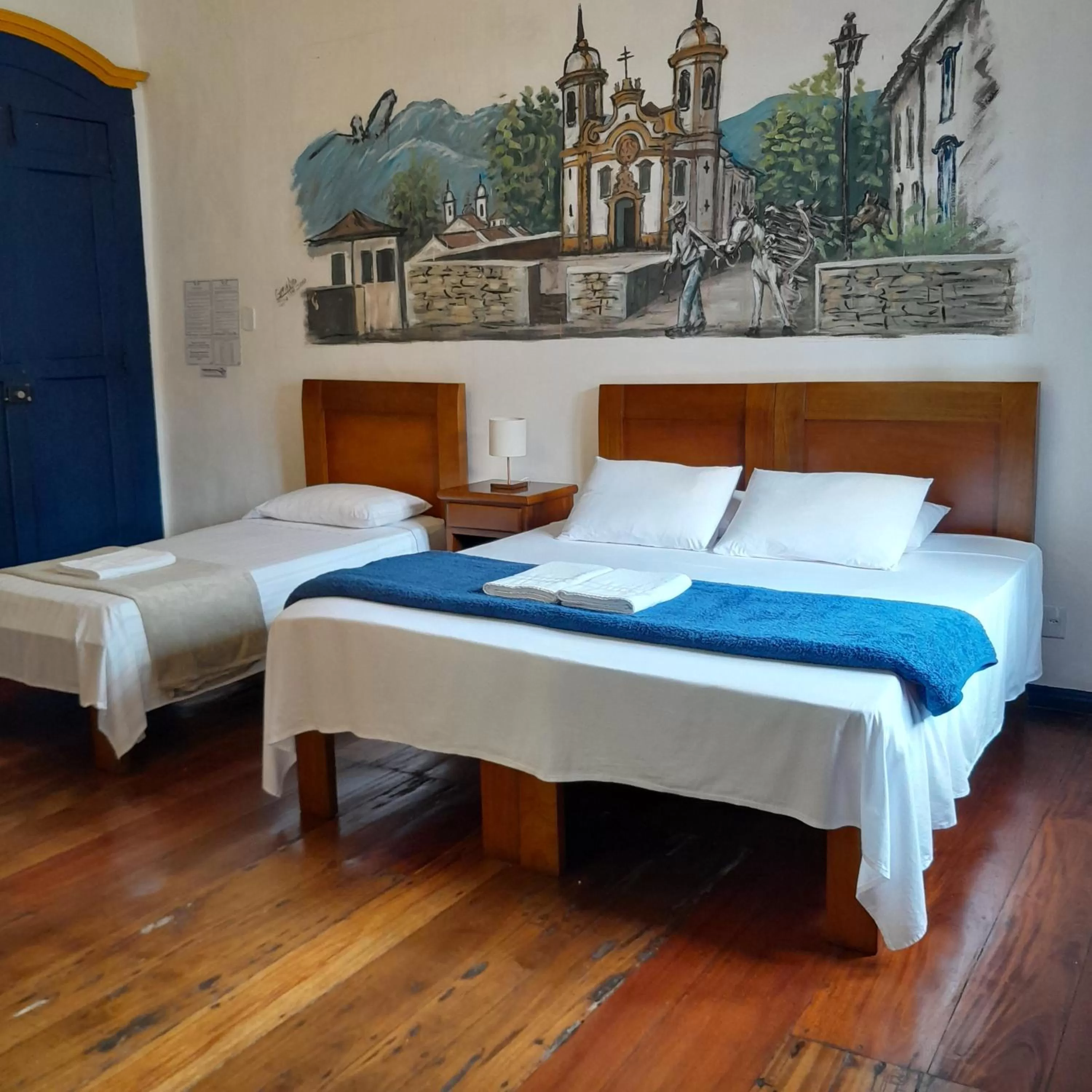 Bed in Hotel Barroco Mineiro