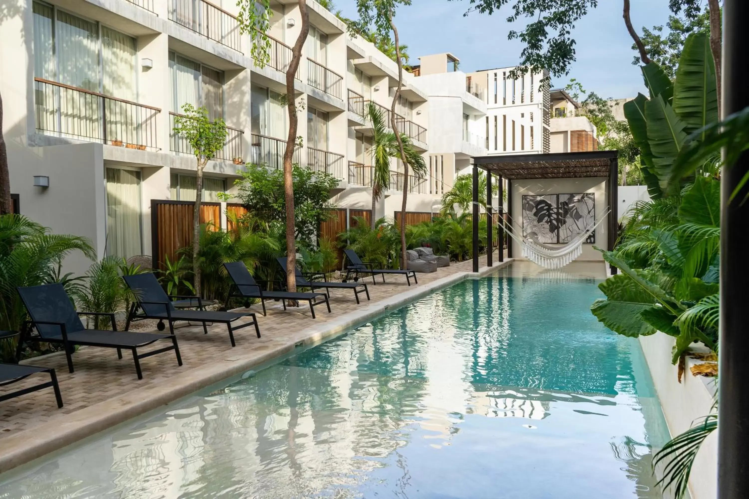 Balcony/Terrace, Swimming Pool in ARUNA TULUM-Luxury Studios & Apartments