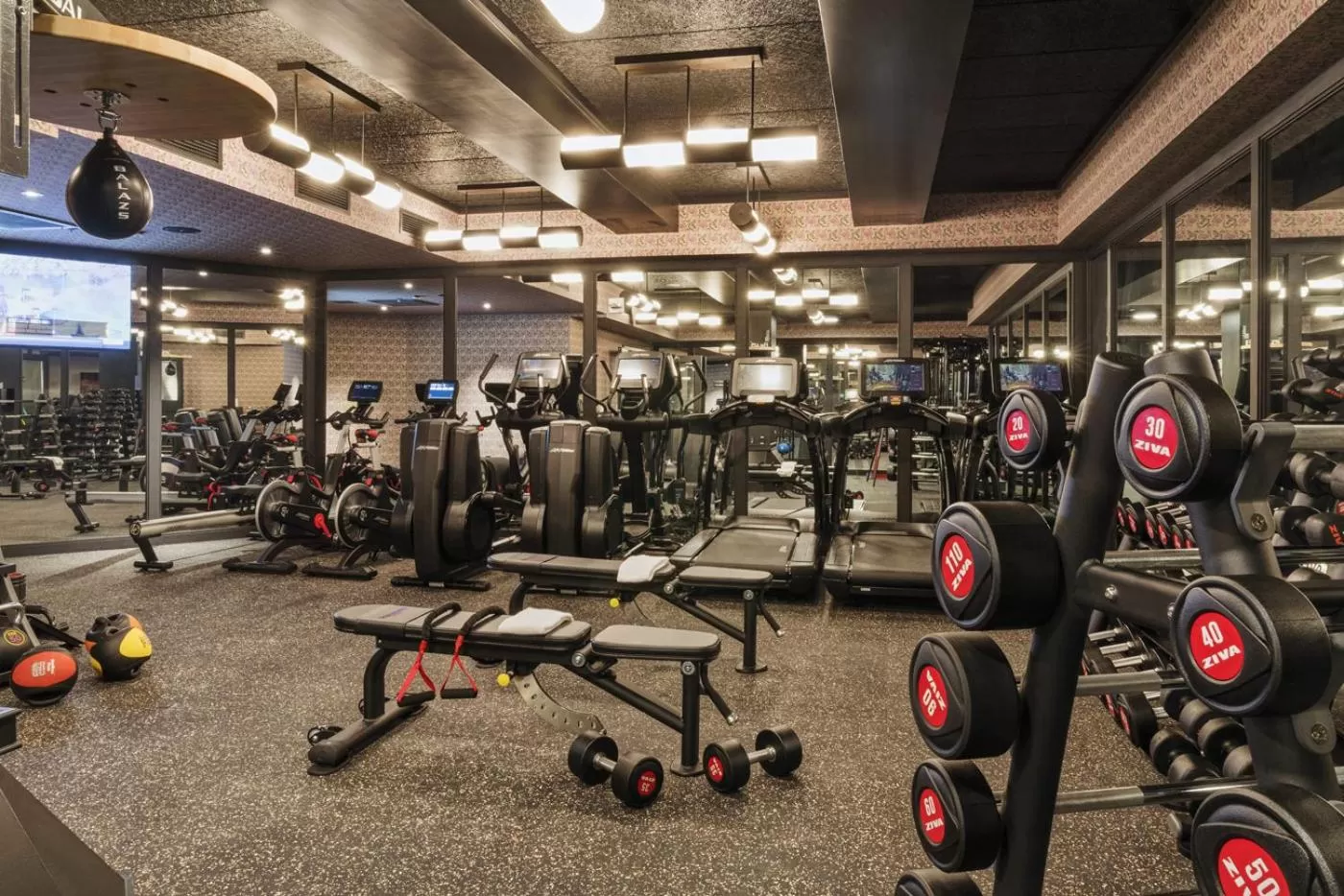 Fitness centre/facilities in San Francisco Proper Hotel, a Member of Design Hotels