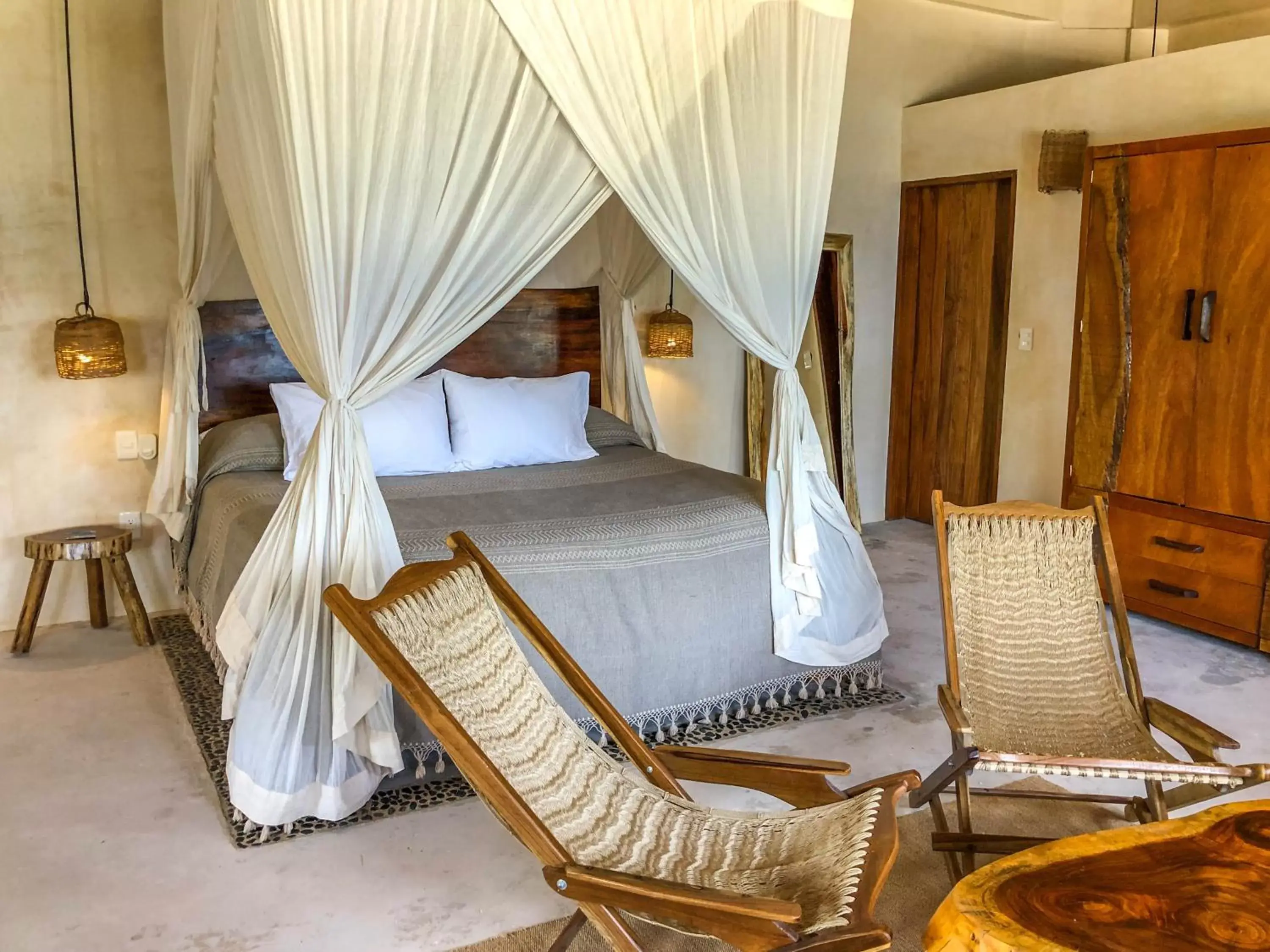 Bed in Diamante K - Inside Tulum National Park