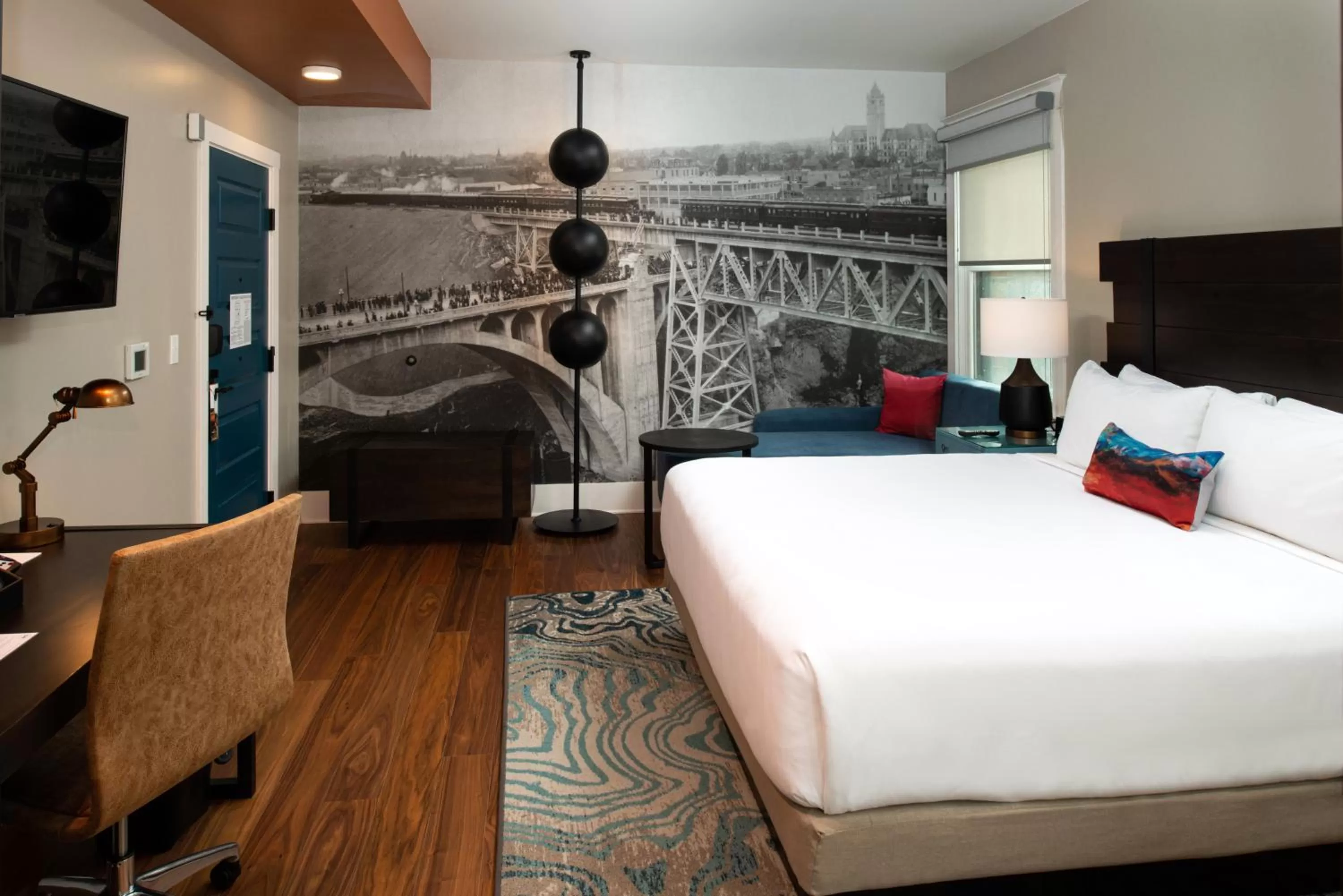 Photo of the whole room, Bed in Hotel Indigo Spokane Downtown by IHG