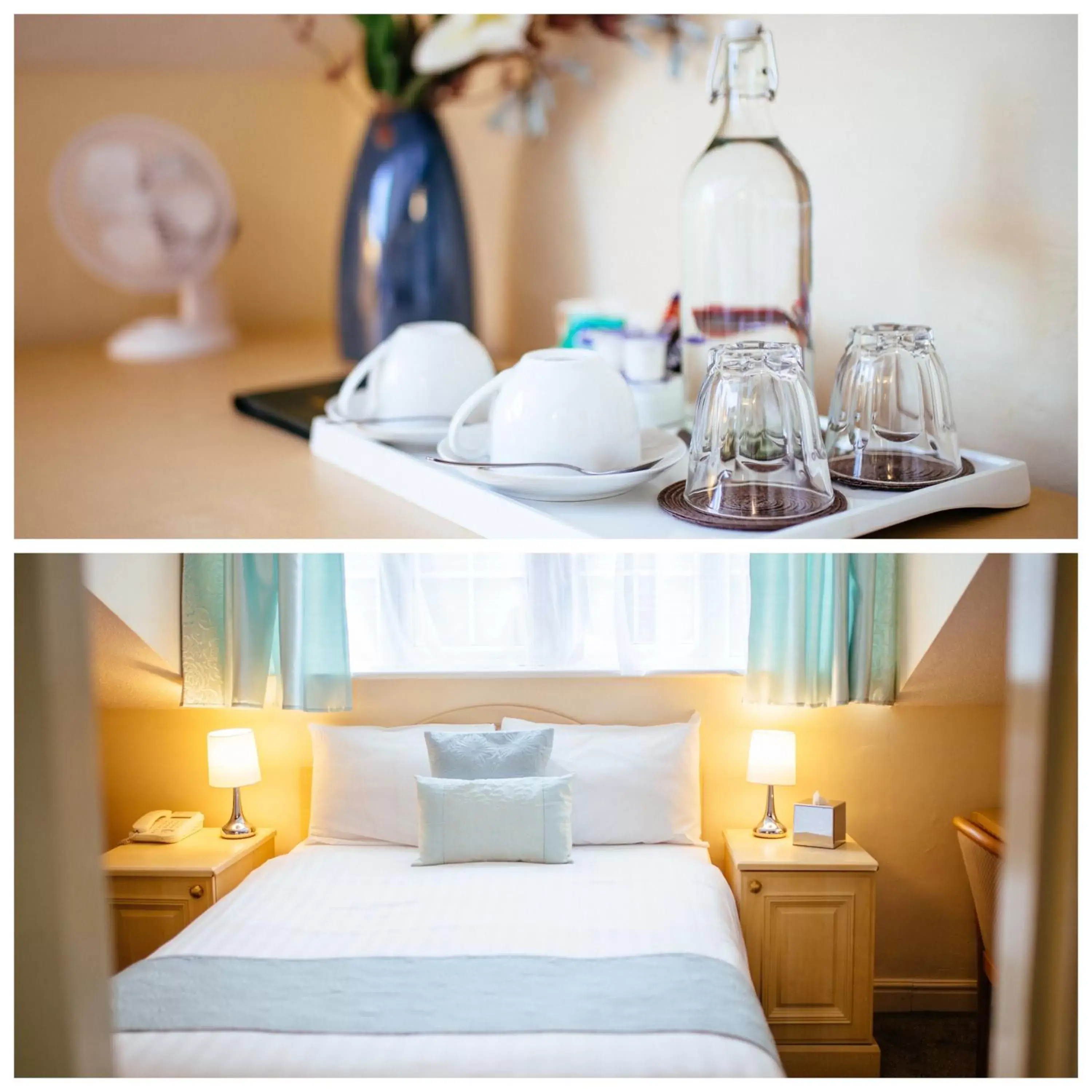 Coffee/tea facilities, Bed in Pymgate Lodge Hotel Manchester Airport
