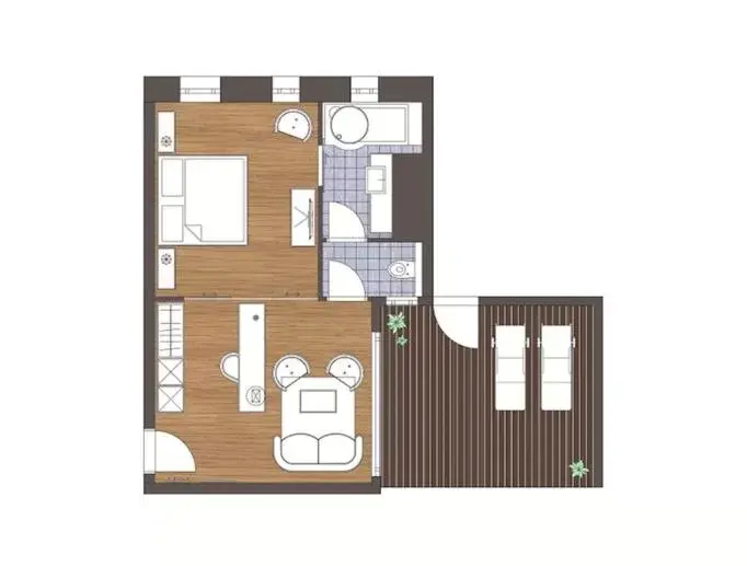 Photo of the whole room, Floor Plan in Hotel Seelos