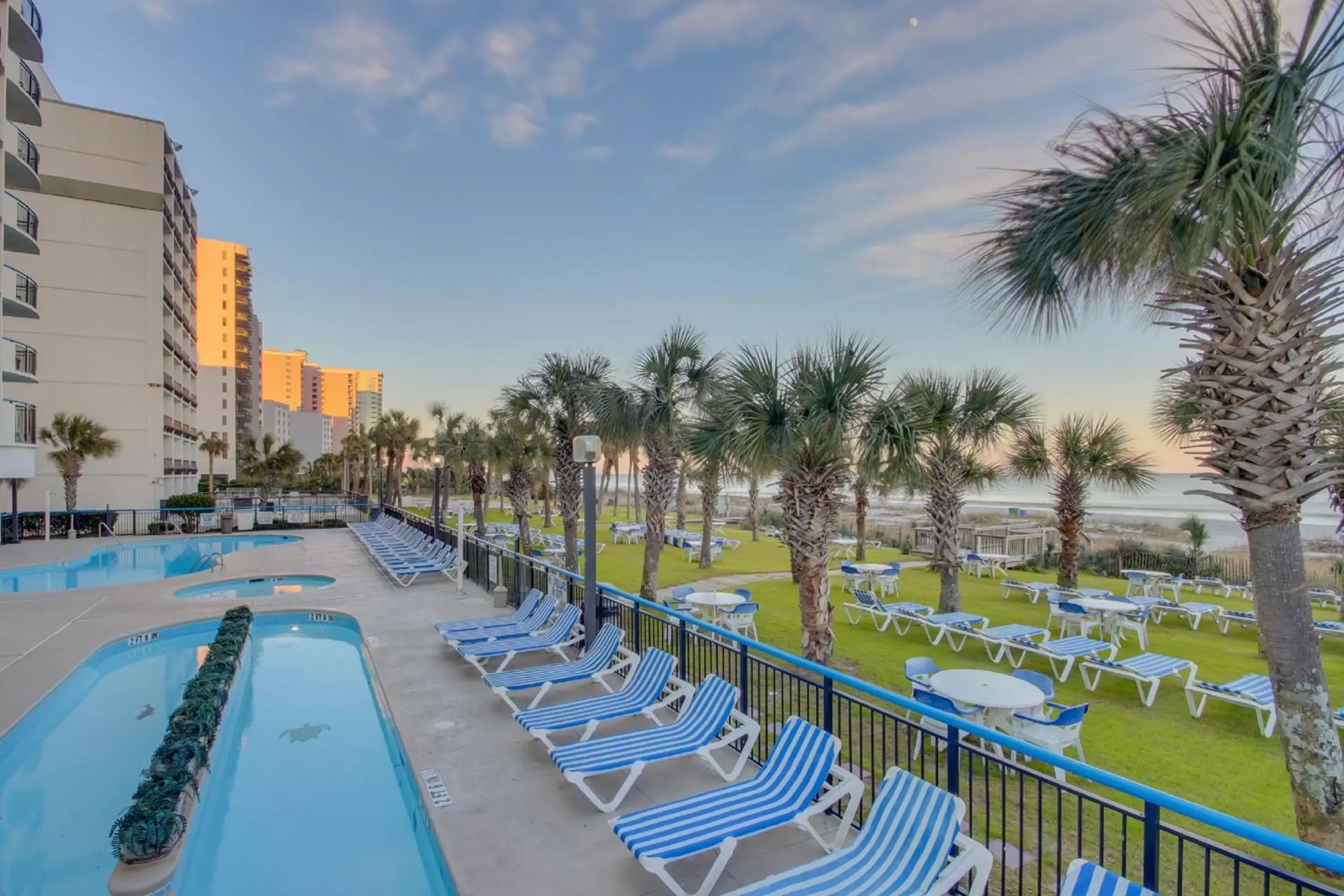 Swimming pool, Pool View in Boardwalk Beach Resort Condo w Oceanfront Balcony