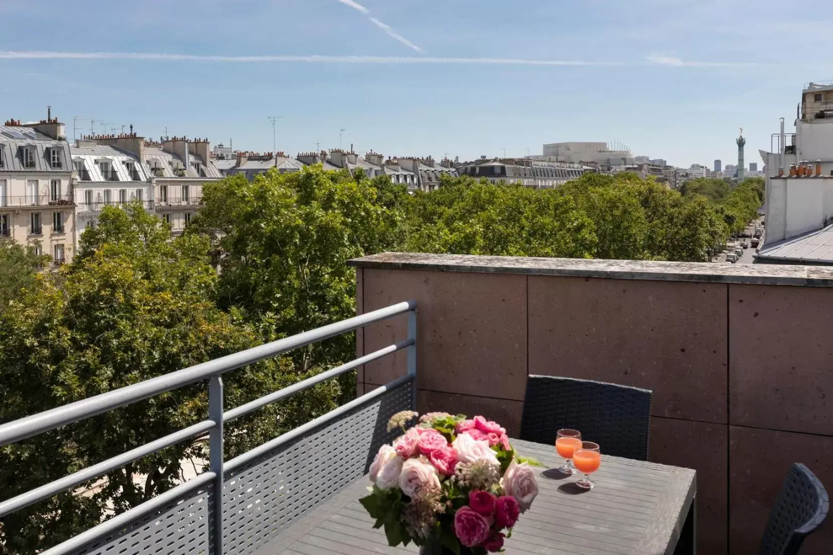 Balcony/Terrace in Citadines Bastille Marais Paris