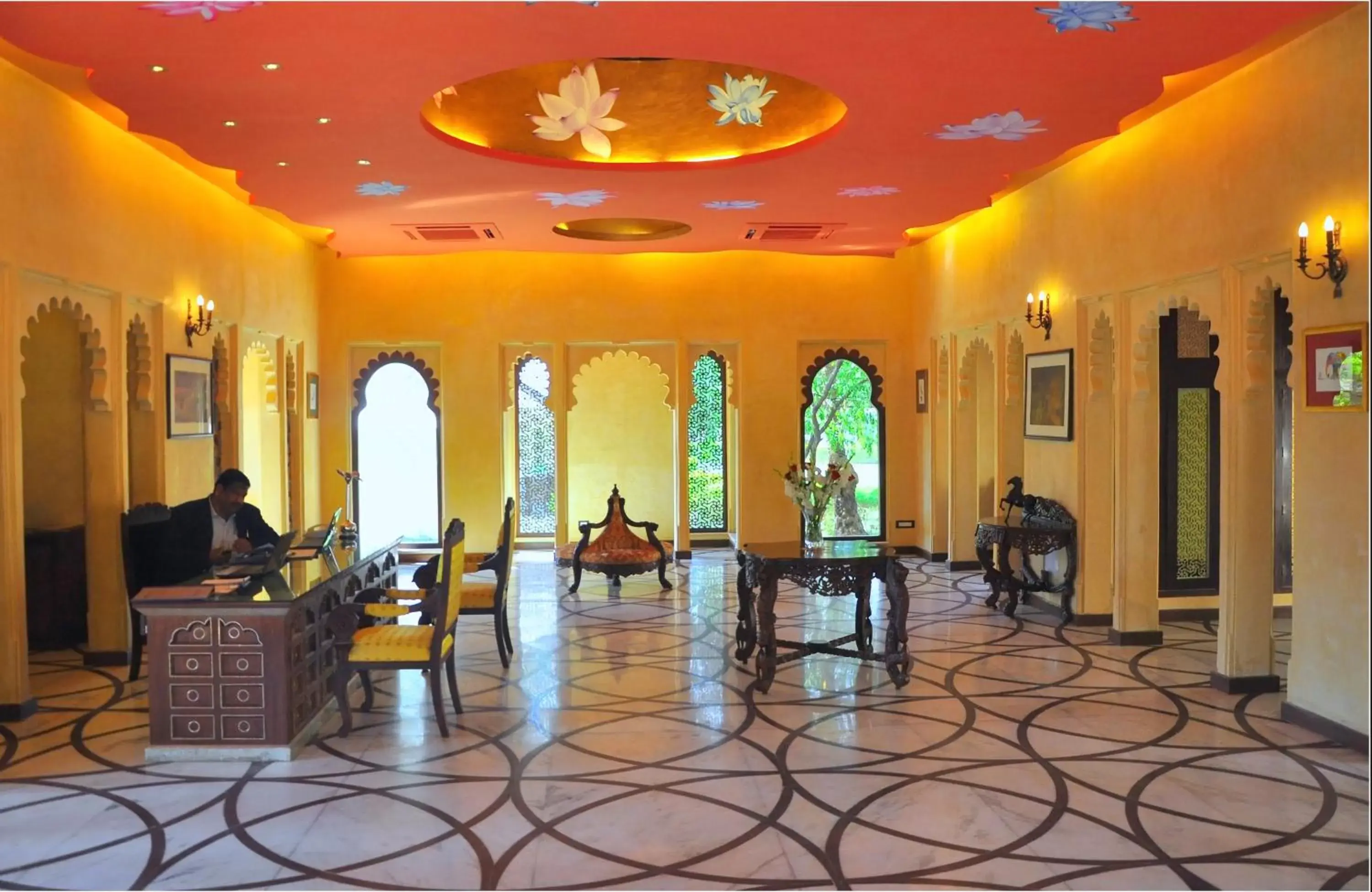 Lobby or reception, Restaurant/Places to Eat in juSTa Rajputana Resort & Spa