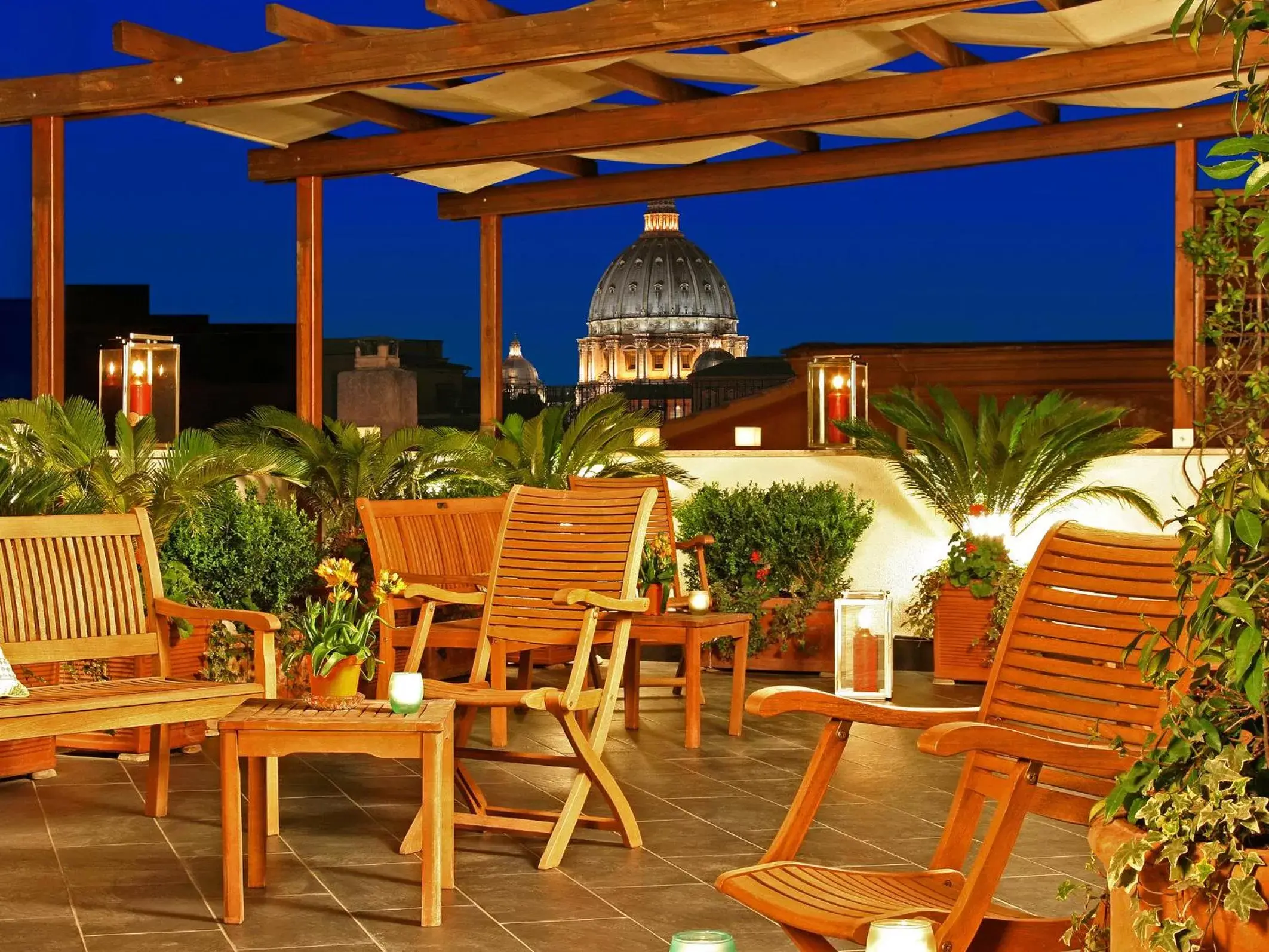 Bird's eye view, Restaurant/Places to Eat in Hotel Arcangelo