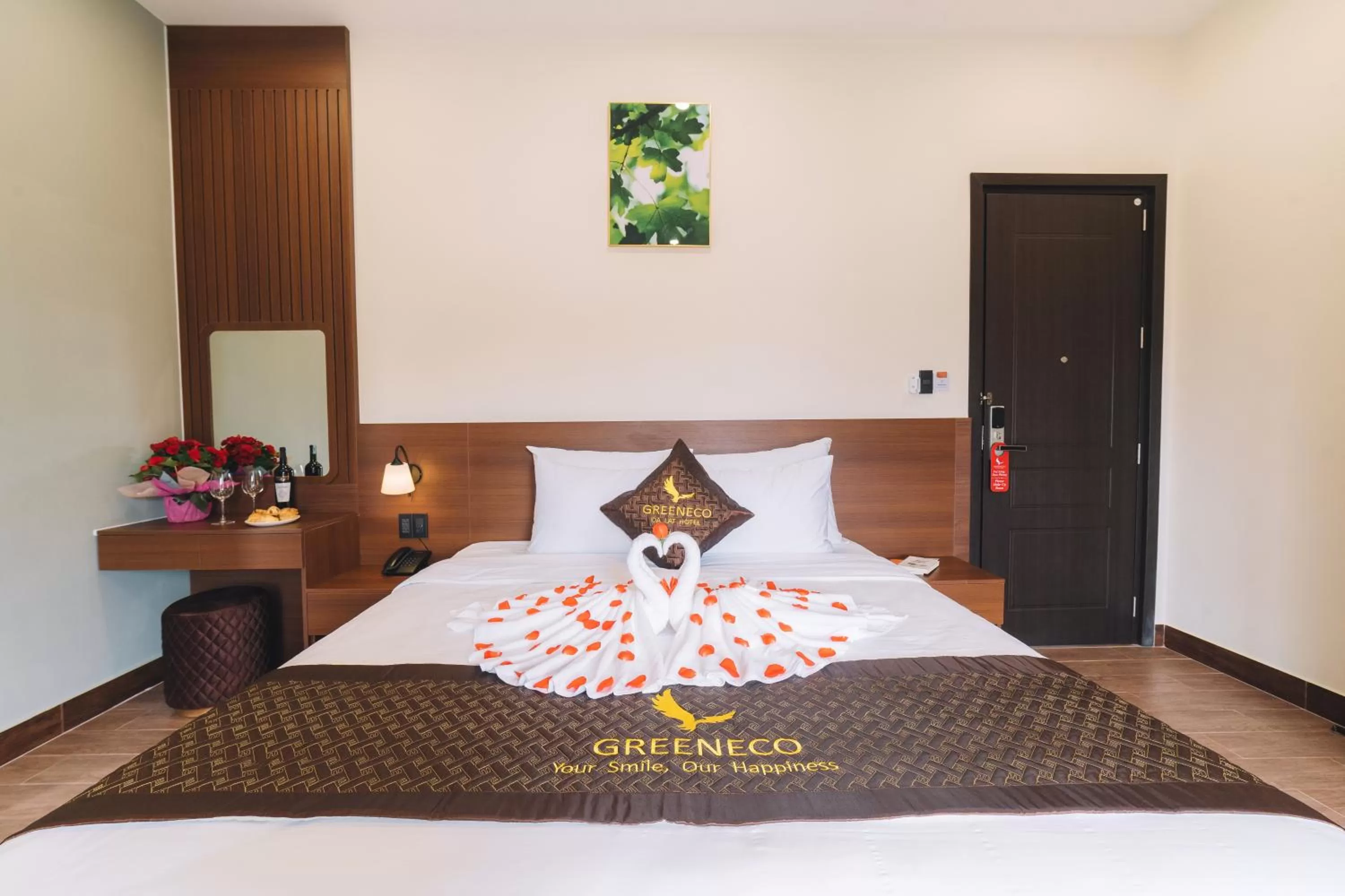 Bed in GREENECO DA LAT HOTEL - Khách sạn Green Eco Đà Lạt