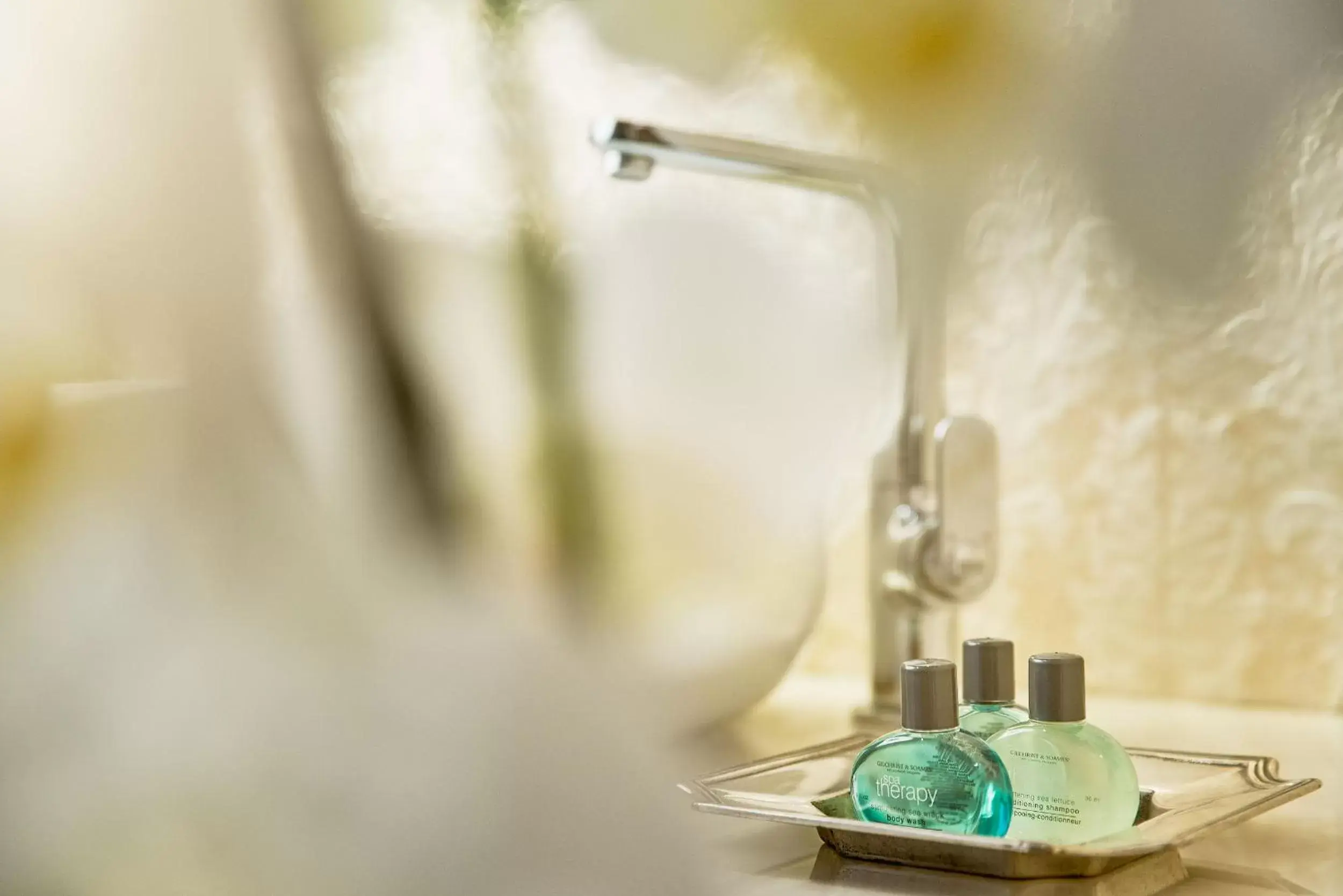 Decorative detail, Bathroom in Grand Hotel Duchi d'Aosta