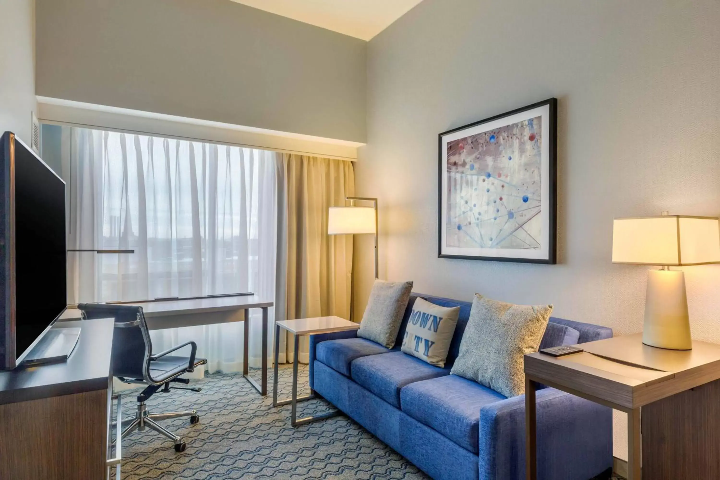 Living room, Seating Area in Residence Inn Providence Downtown