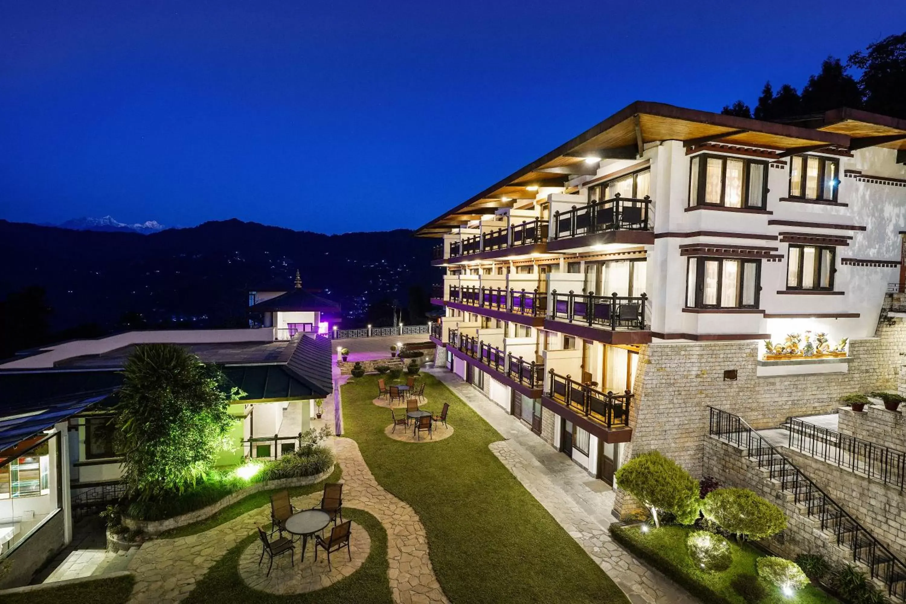 Property building, Pool View in Denzong Regency- Luxury Mountain Retreat Spa & Casino