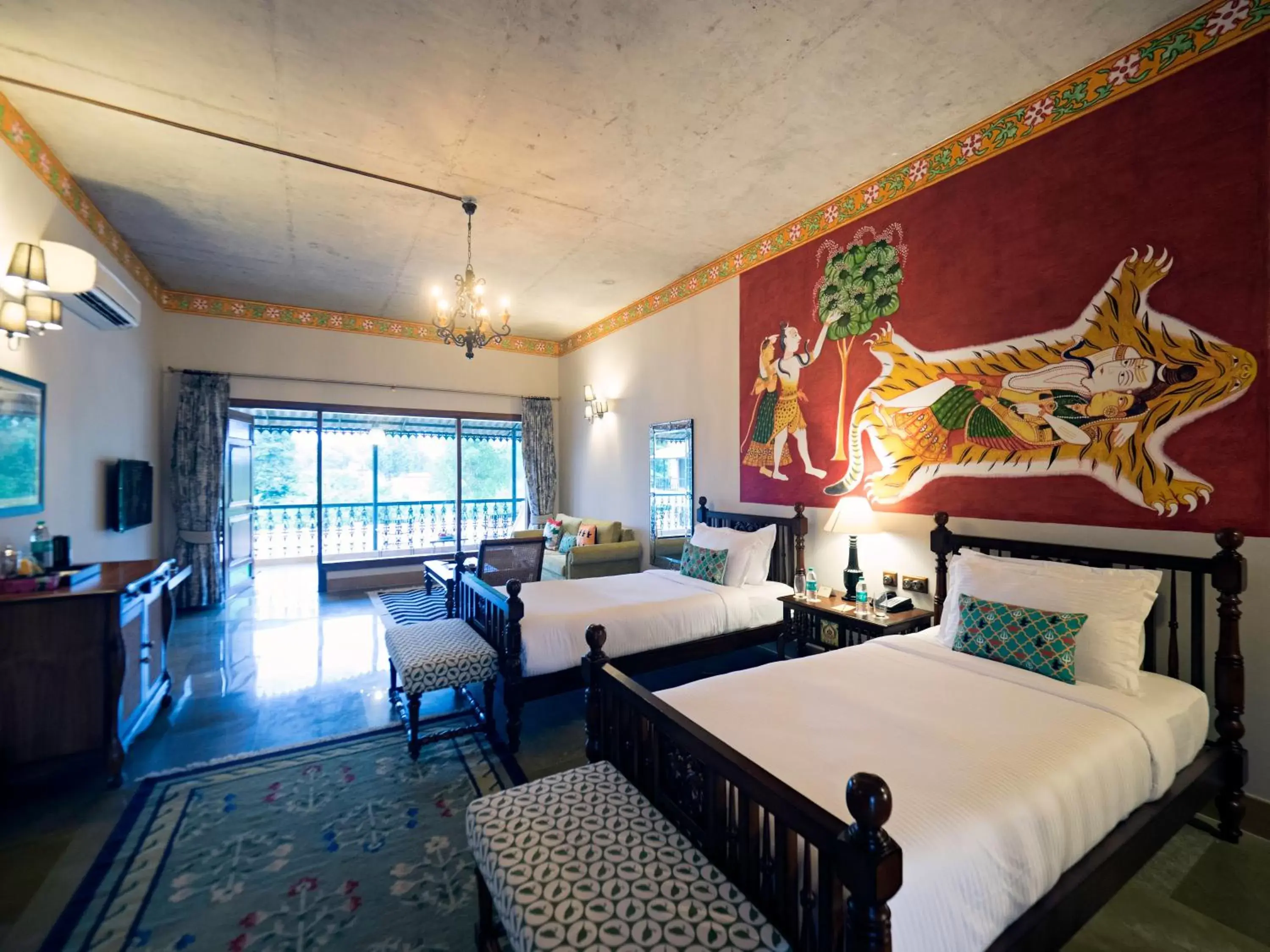 Bed in Tree of Life Resort & Spa Varanasi Bed in Tree of Life Resort & Spa Varanasi
