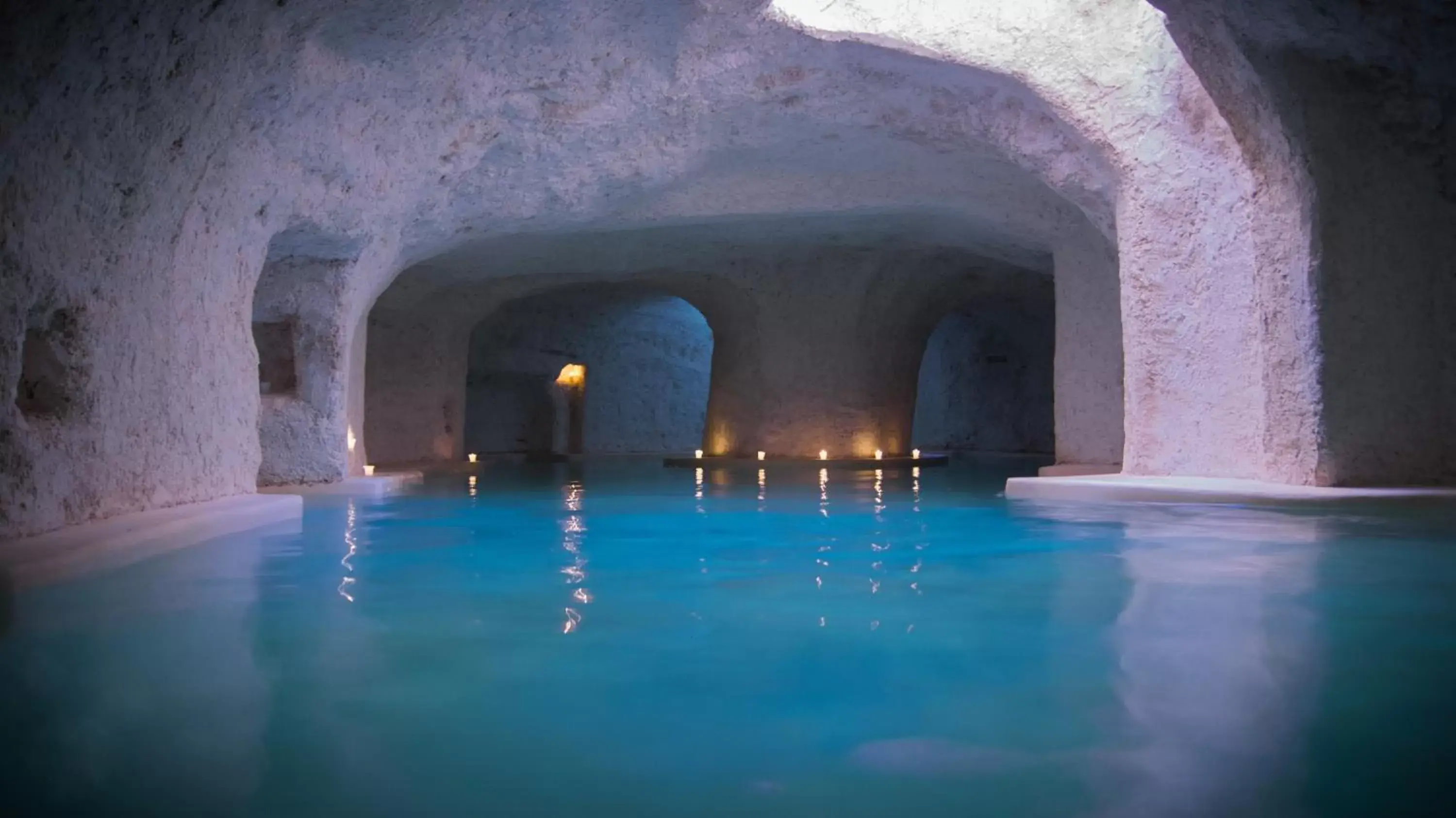 Hot Spring Bath, Swimming Pool in Hotel Zentik Project & Saline Cave