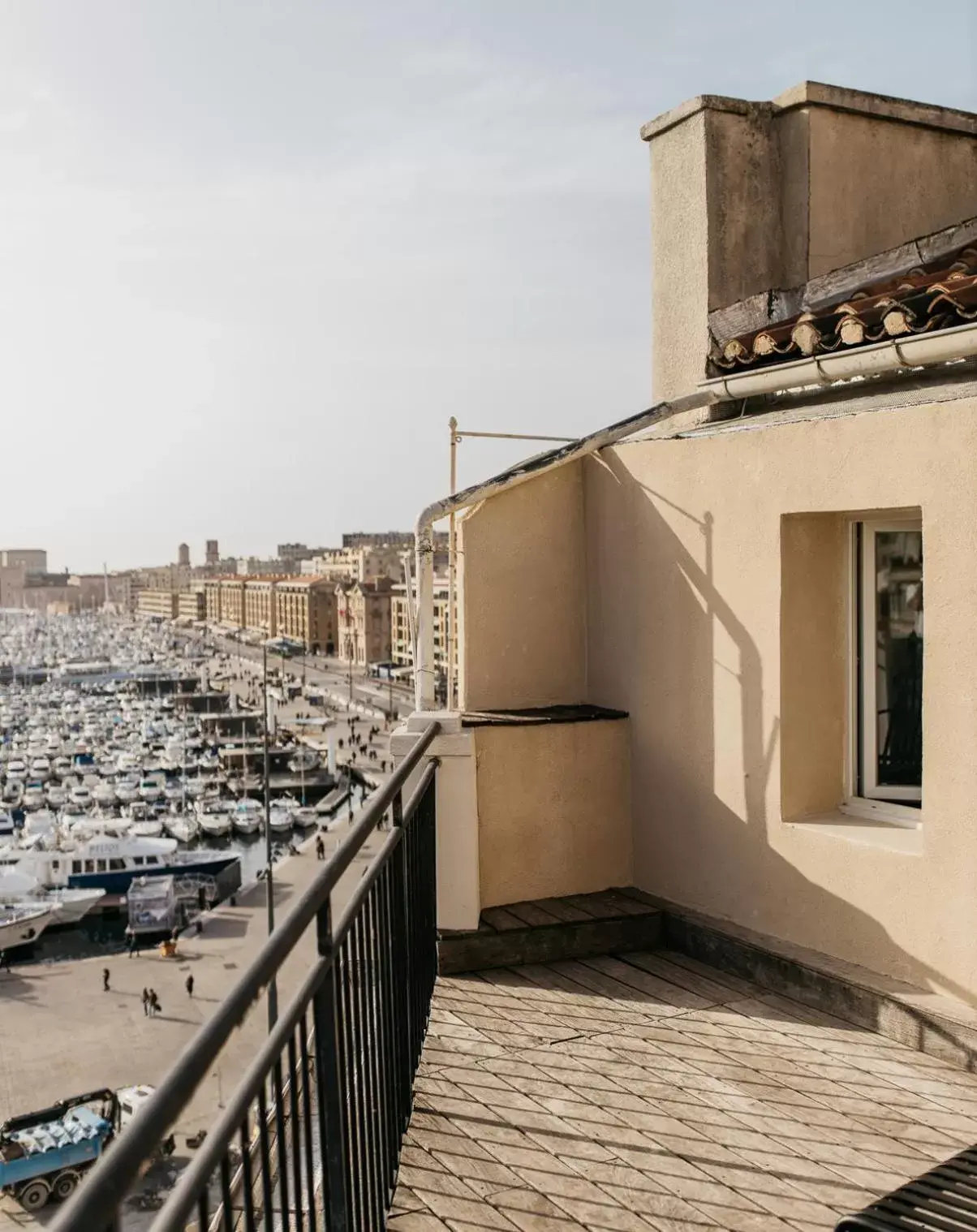 Balcony/Terrace in New Hotel Le Quai - Vieux Port