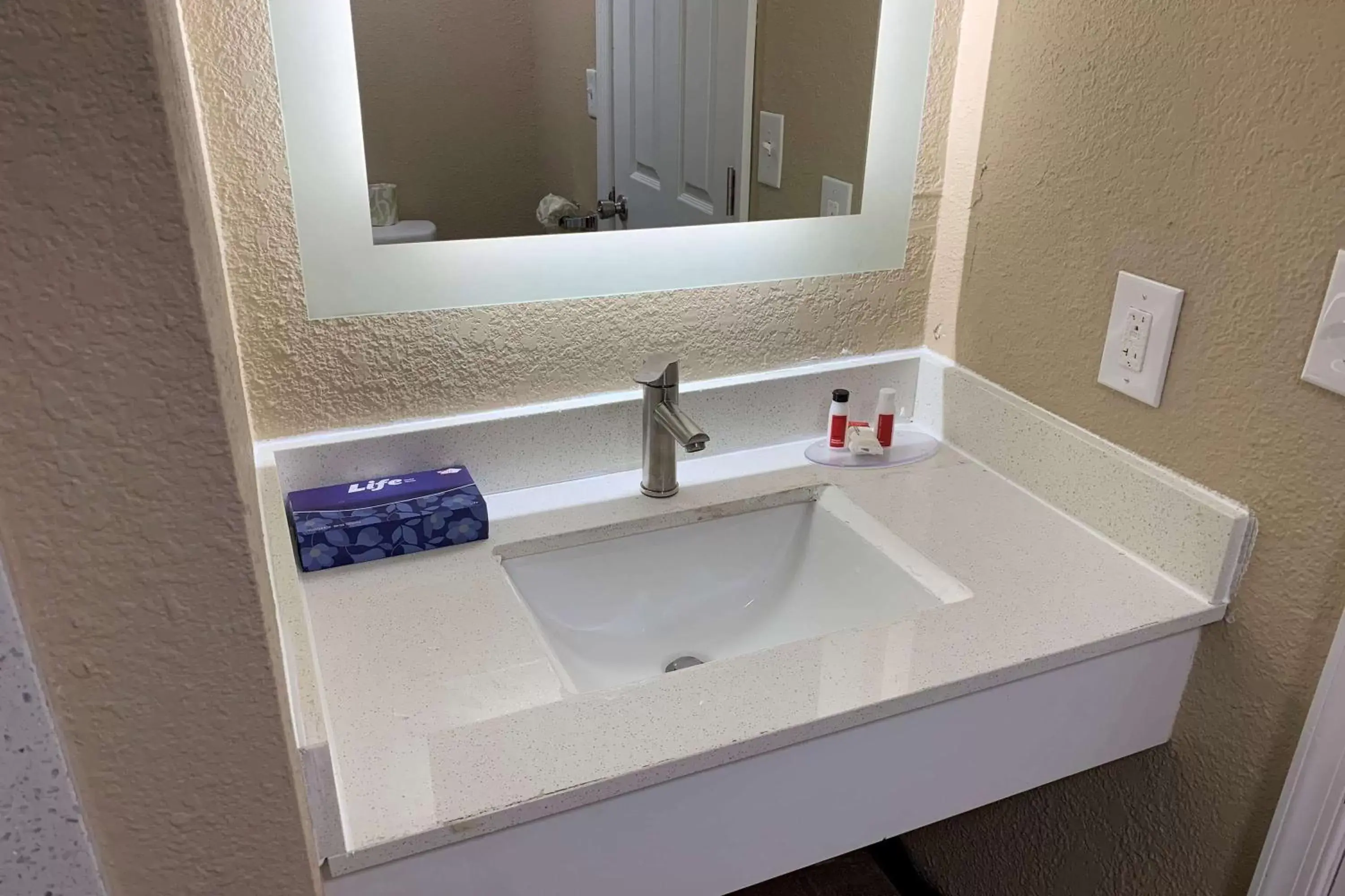 Bathroom in Super 8 by Wyndham Newport News