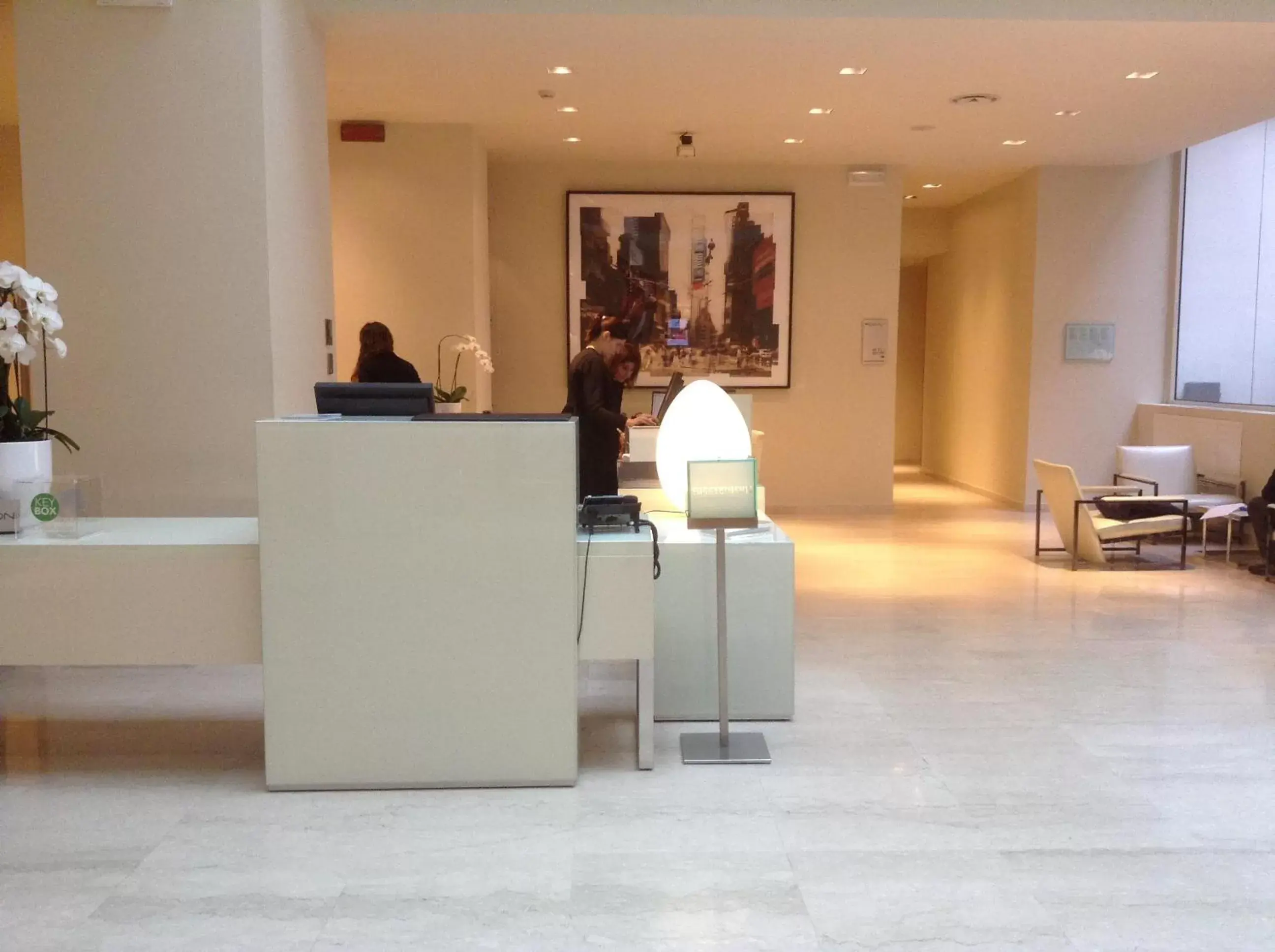 Lobby or reception in I Portici Hotel Bologna