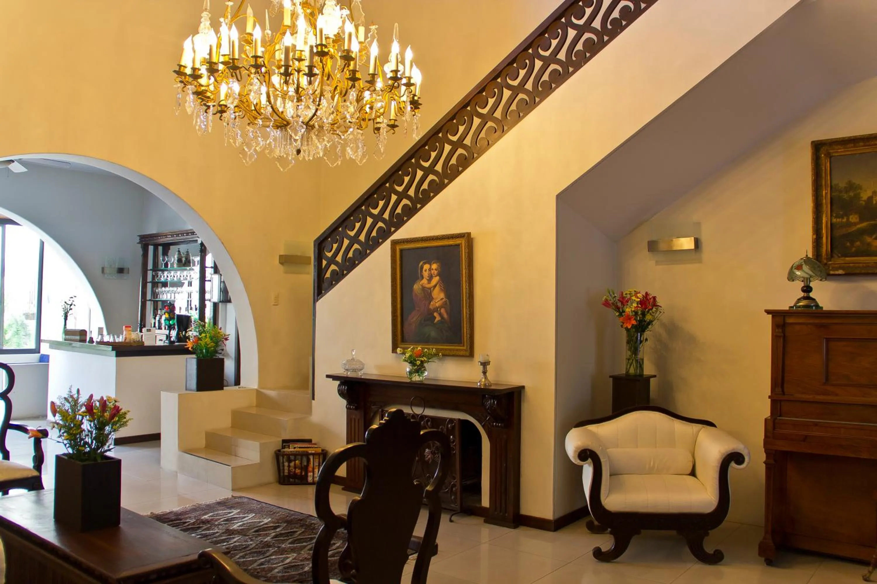Lobby or reception in Casa Madonna