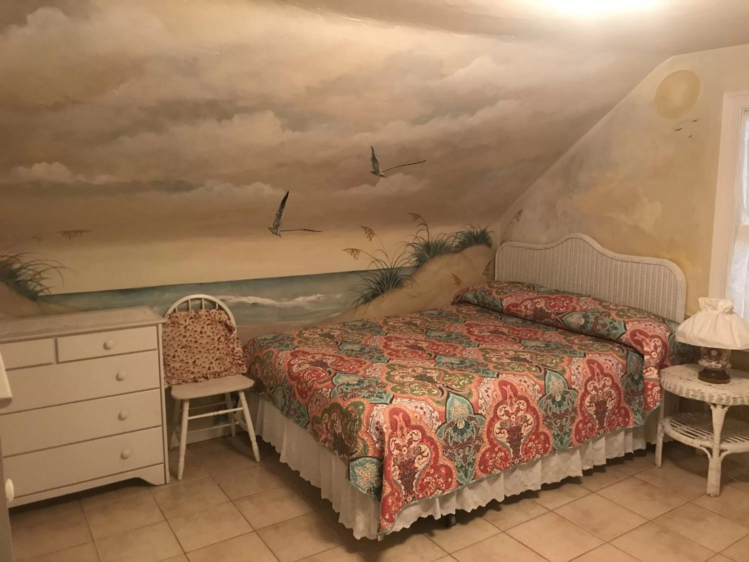 Bed in Angie's Guest Cottage