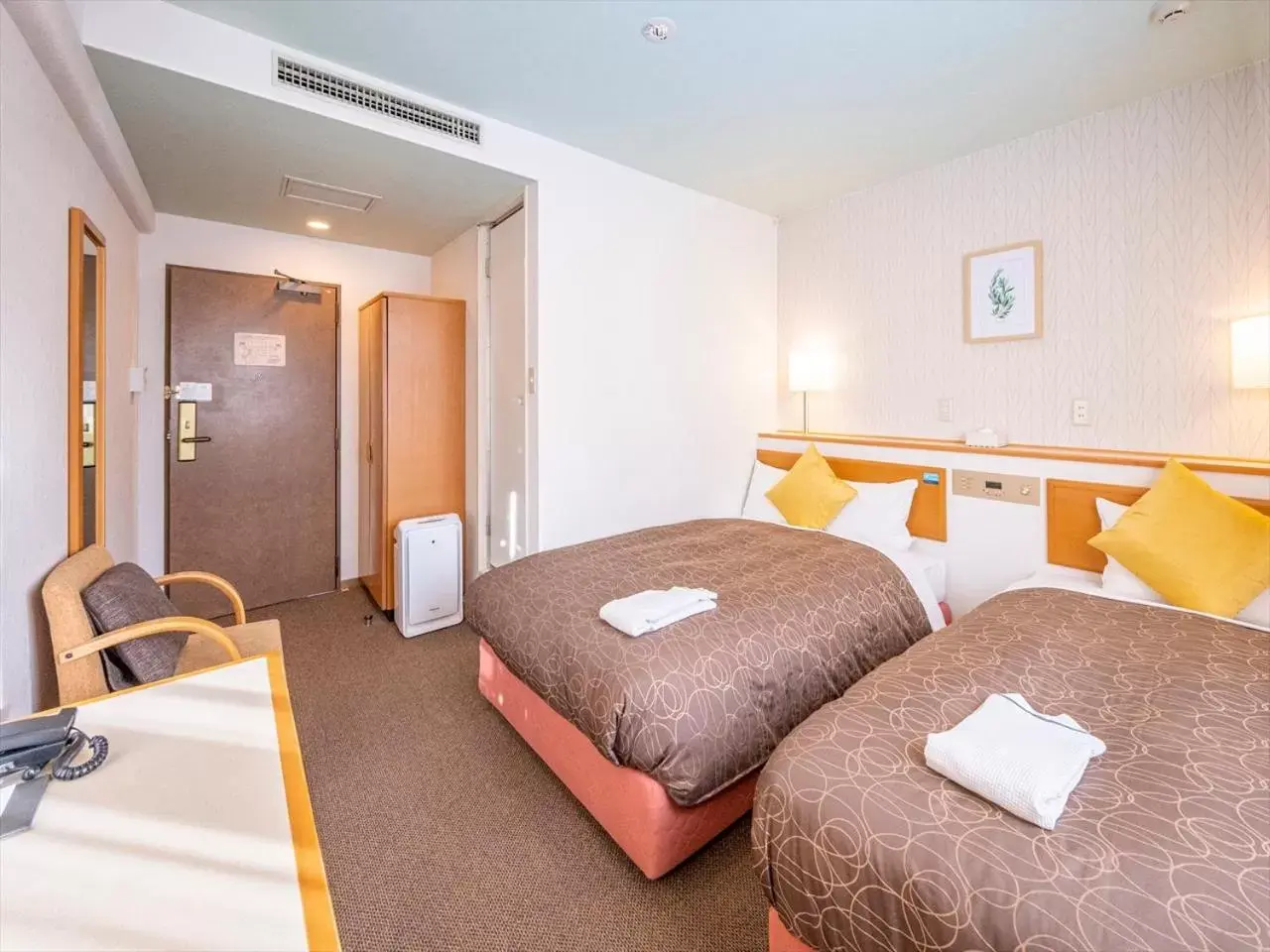 Photo of the whole room, Bed in Nishitetsu Inn Tenjin