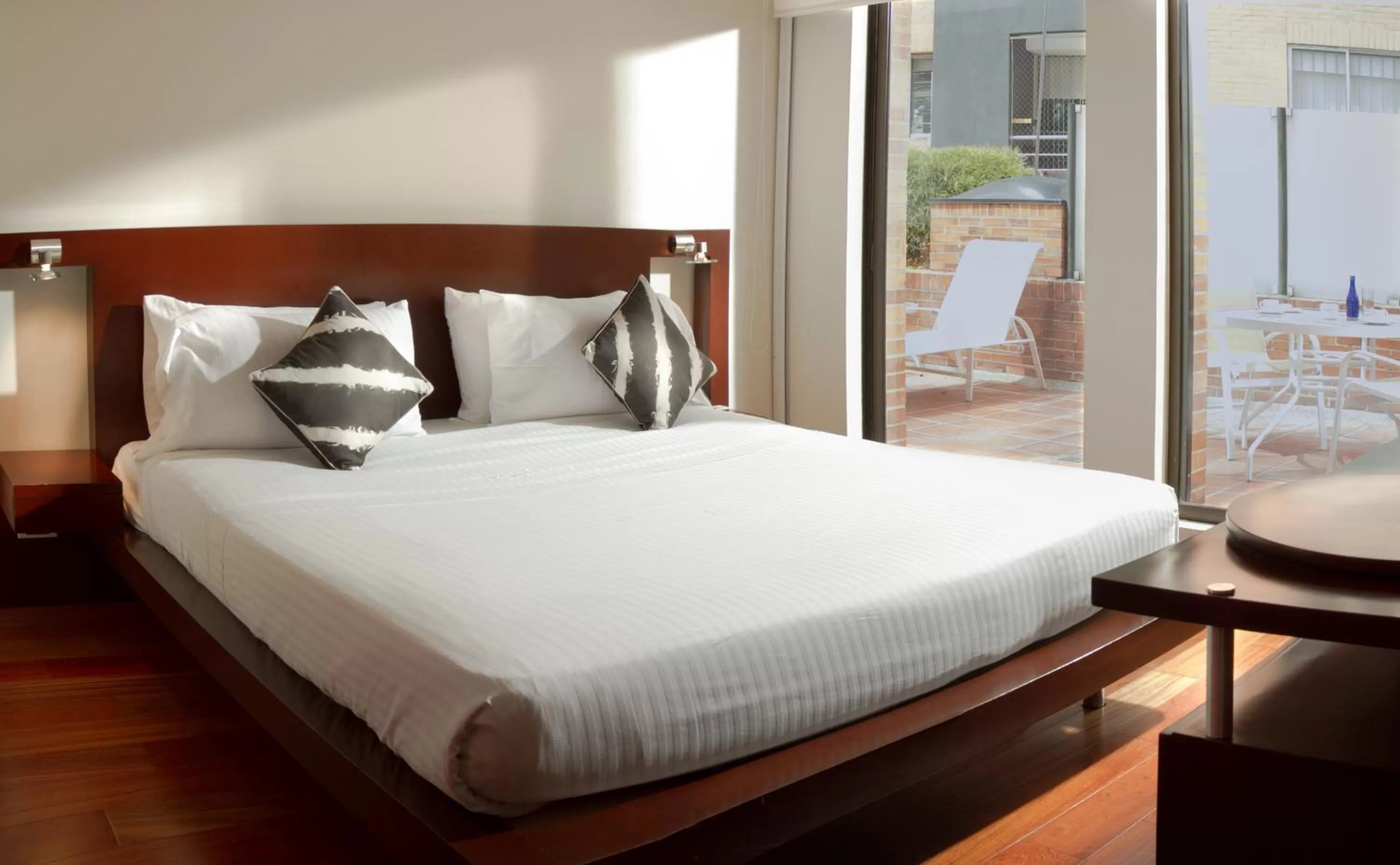 Bed in Santafe Boutique Hotel