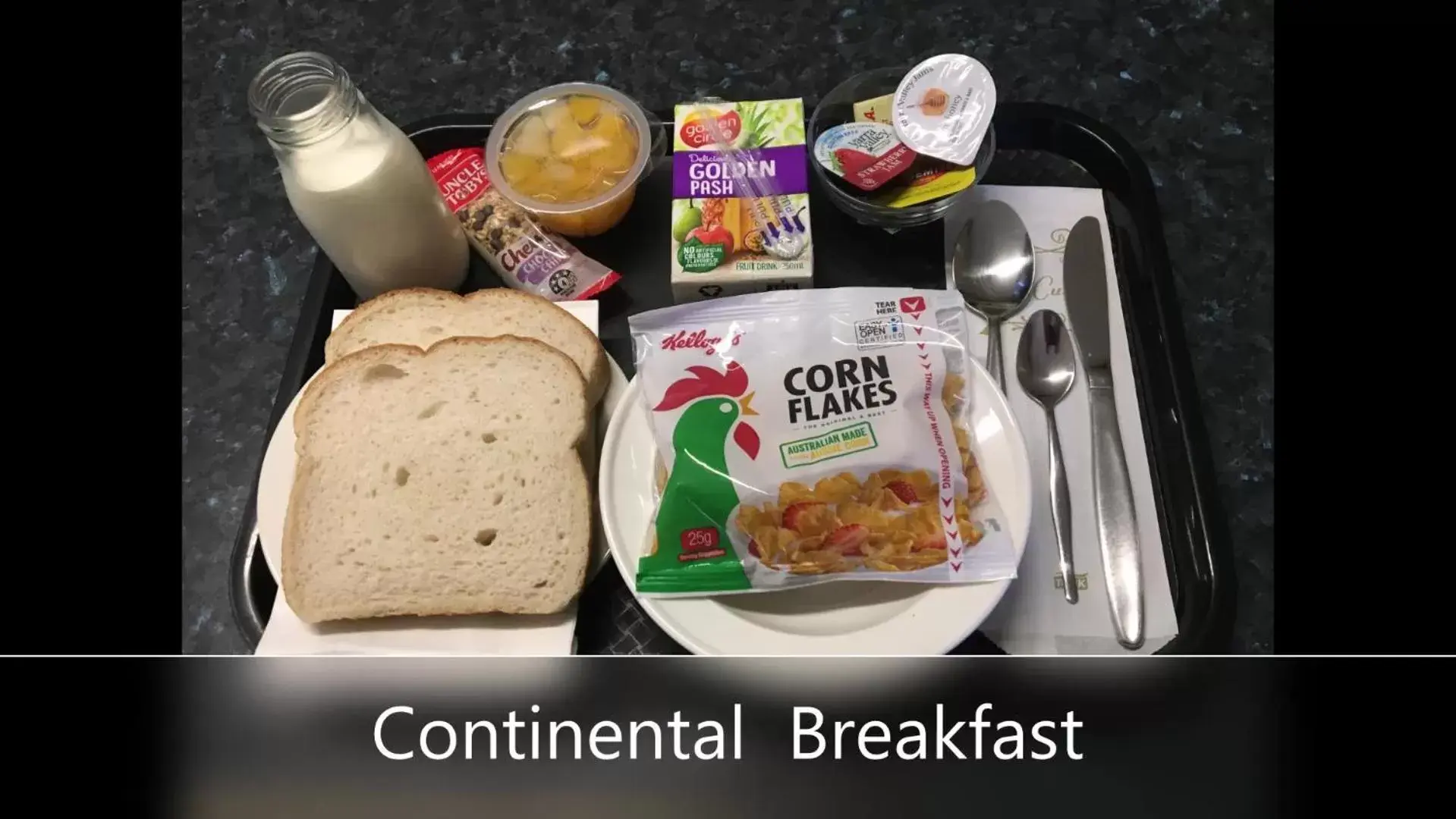 Continental breakfast in Camellia Motel Continental breakfast in Camellia Motel