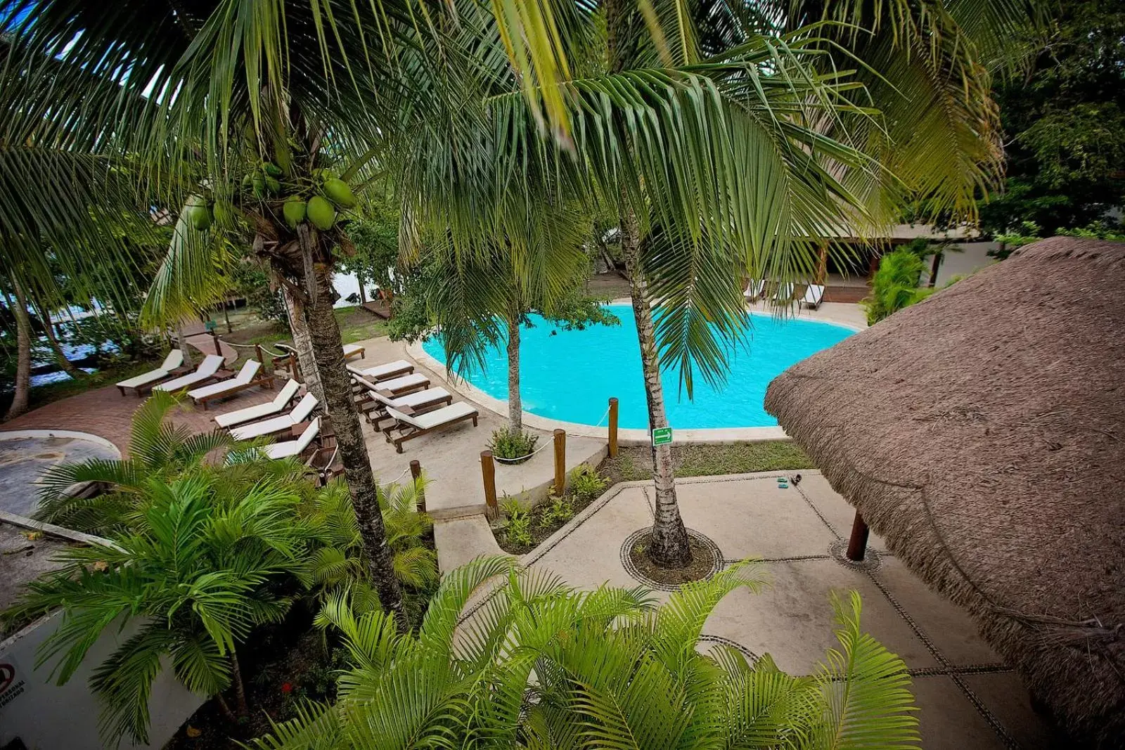 Bird's eye view, Pool View in Hotel Rancho Encantado