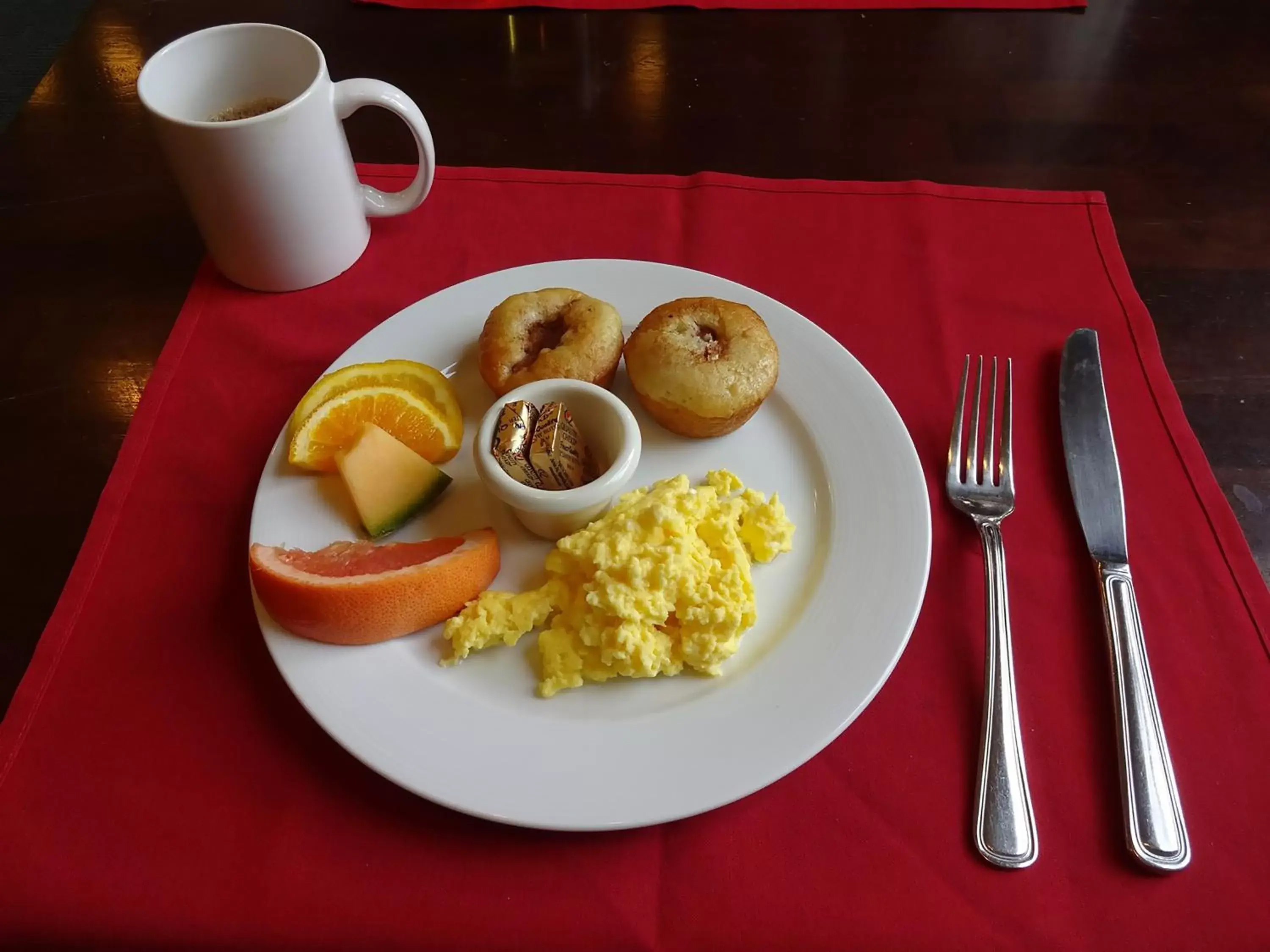 Buffet breakfast in Balch Hotel