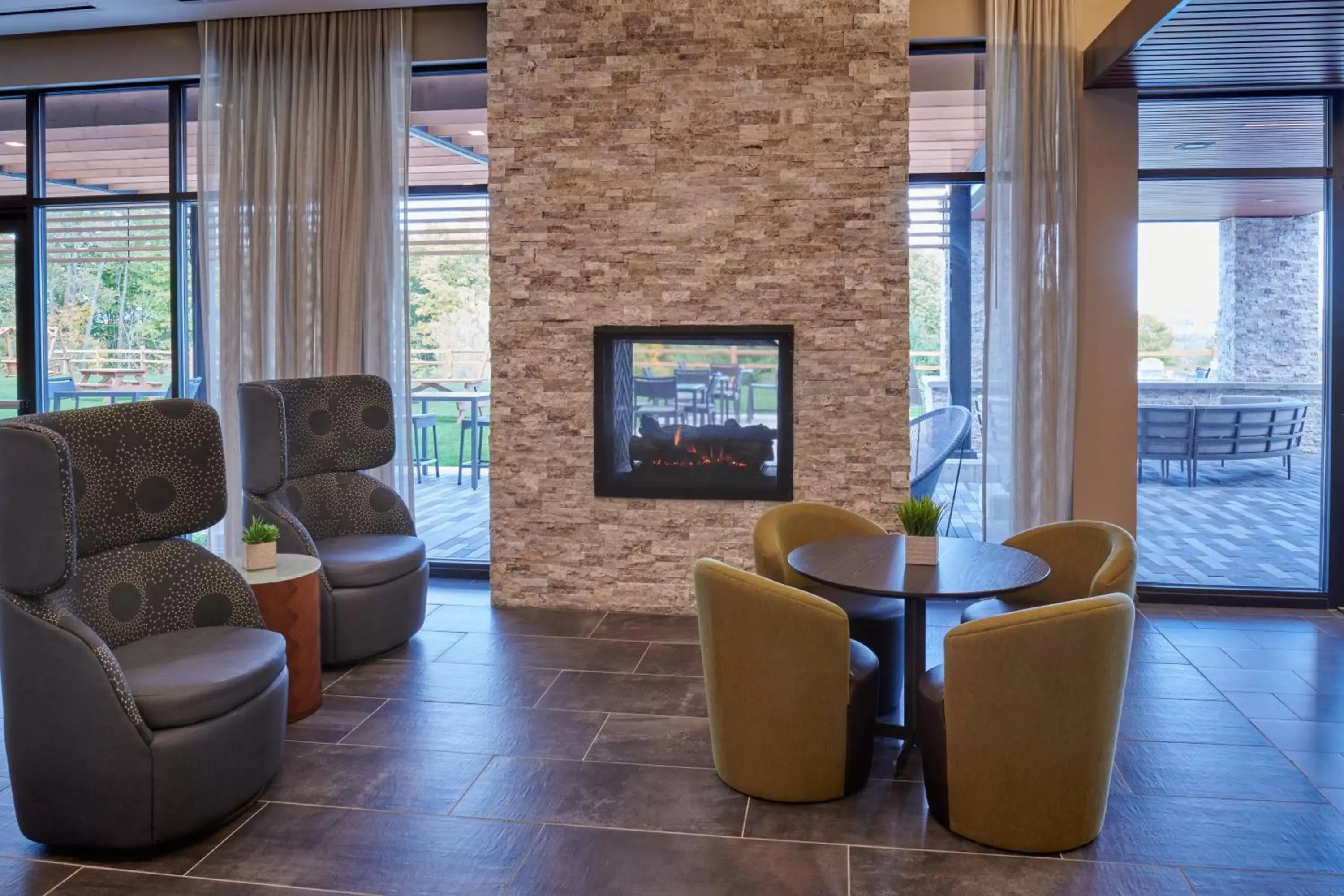 Other, Seating Area in Courtyard by Marriott Petoskey at Victories Square