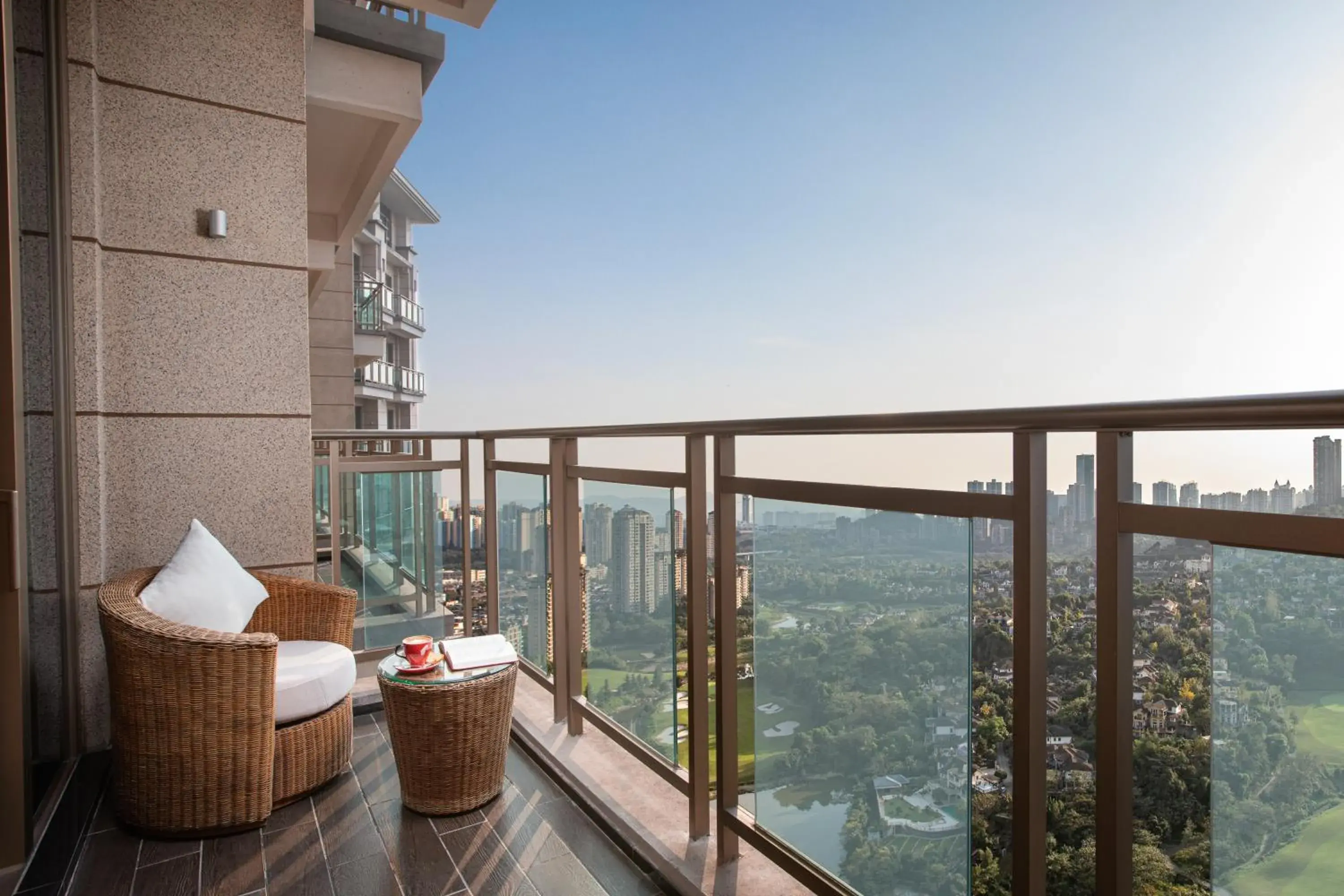 Balcony/Terrace in Crowne Plaza Chongqing New North Zone, an IHG Hotel