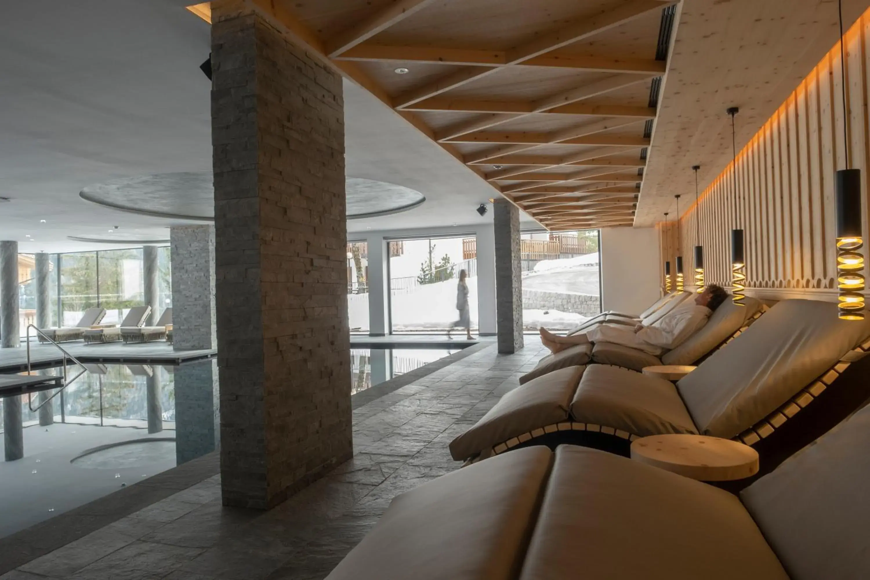 Spa and wellness centre/facilities in Ciampedie Luxury Alpine Spa Hotel