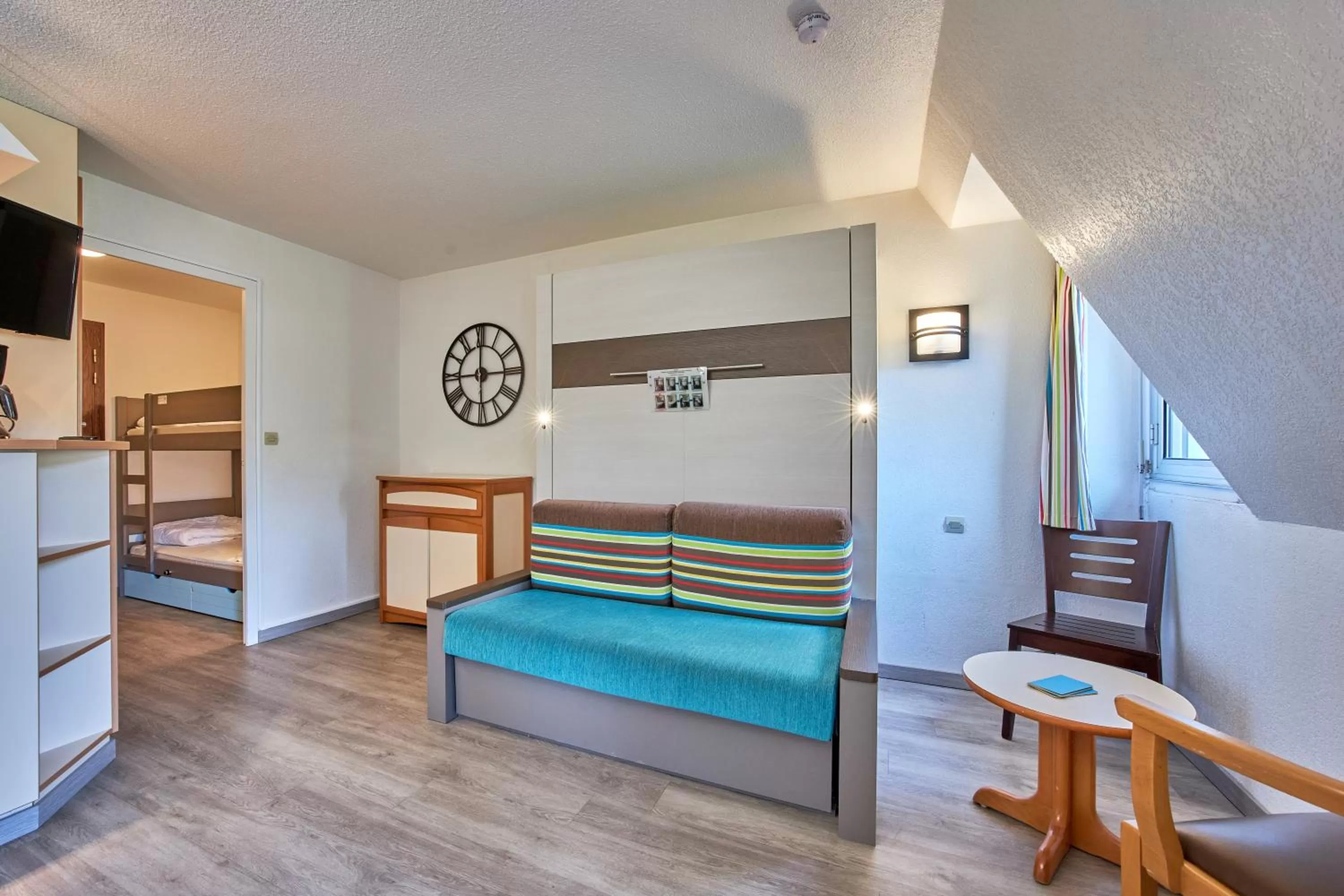 Communal lounge/ TV room, Bed in Résidence Pierre & Vacances Les Tamaris