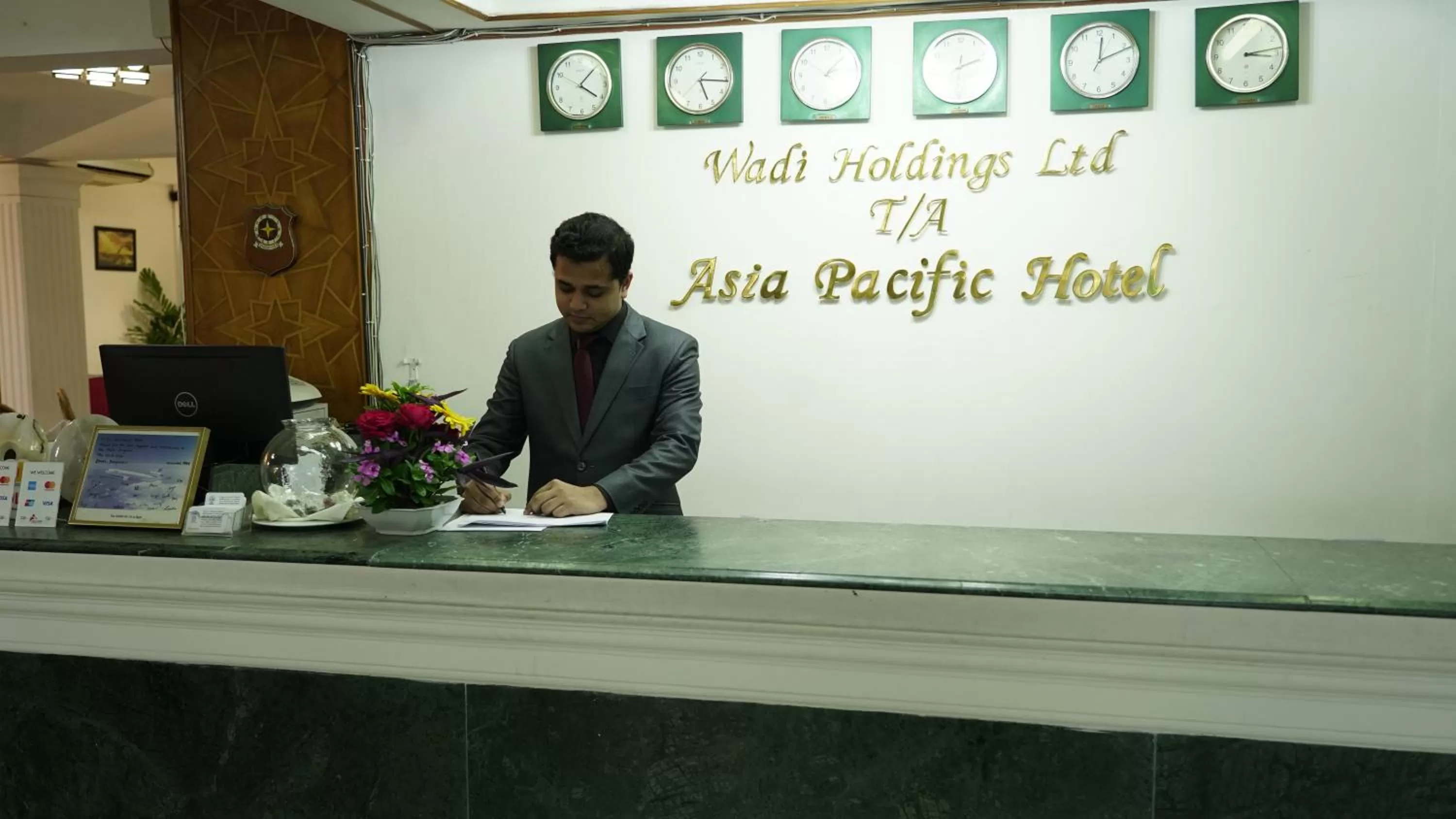 Lobby or reception in Asia Pacific Hotel