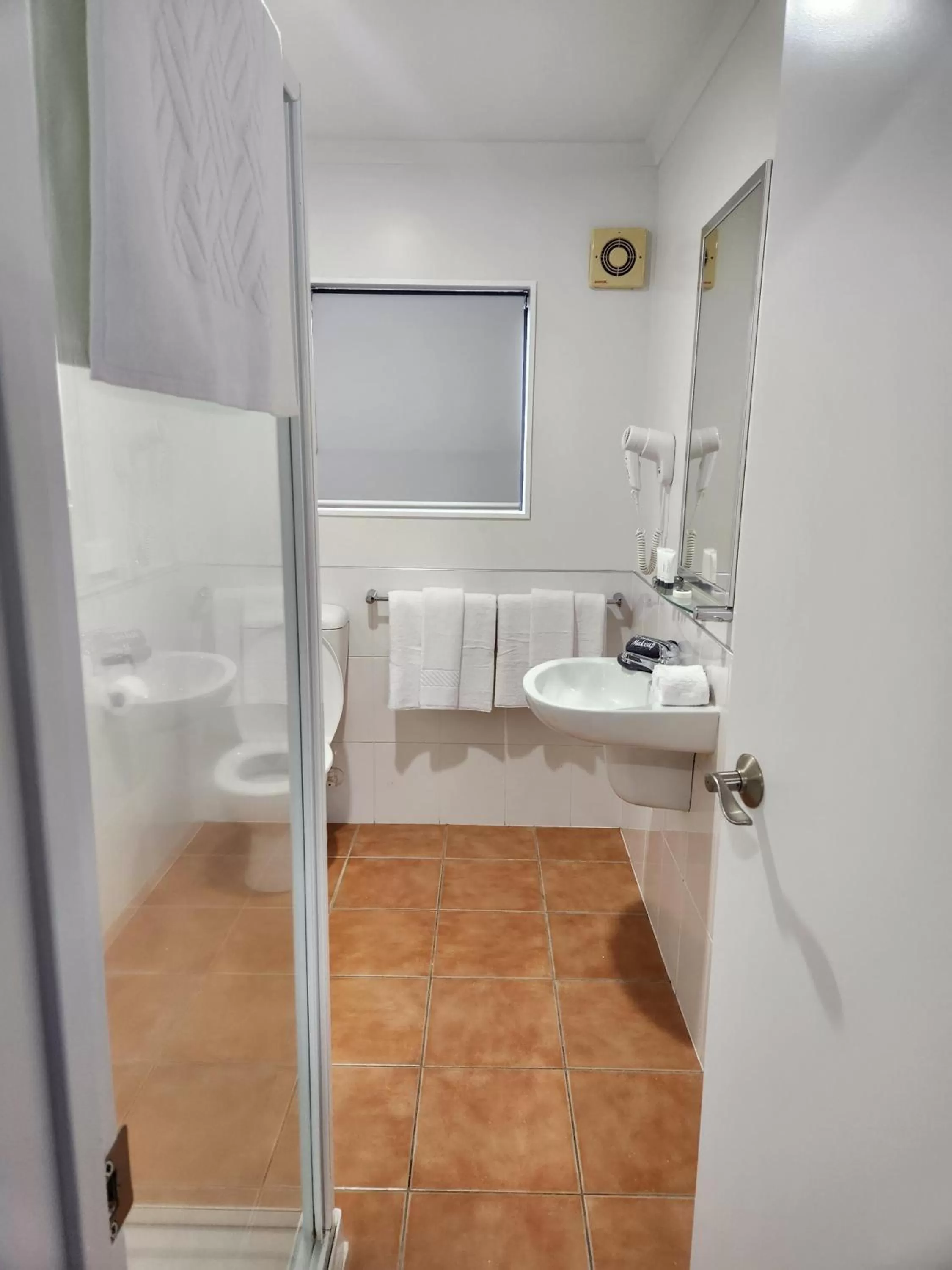 Shower in Botany Palms Motel