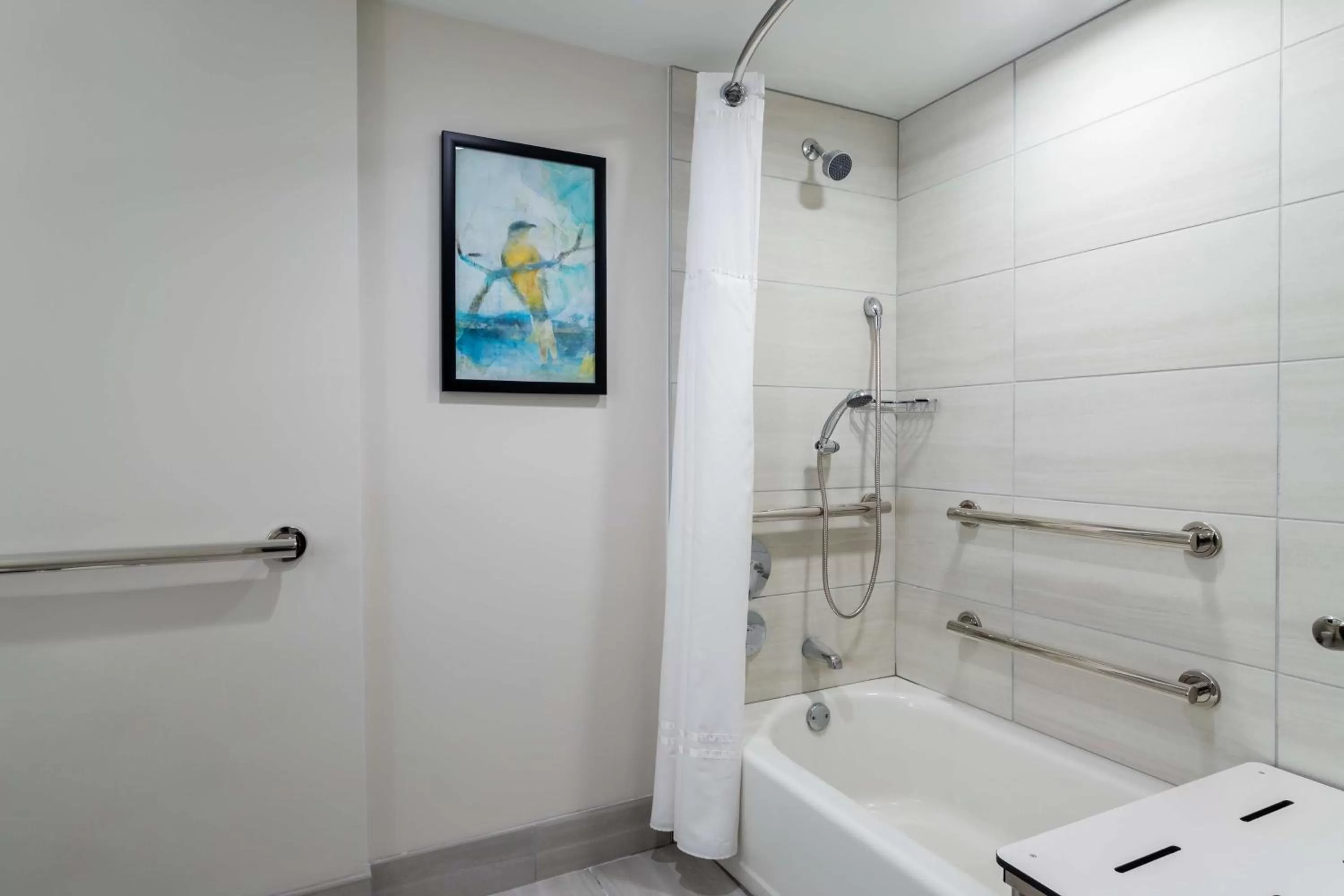 Bathroom in Embassy Suites by Hilton Tampa USF Near Busch Gardens