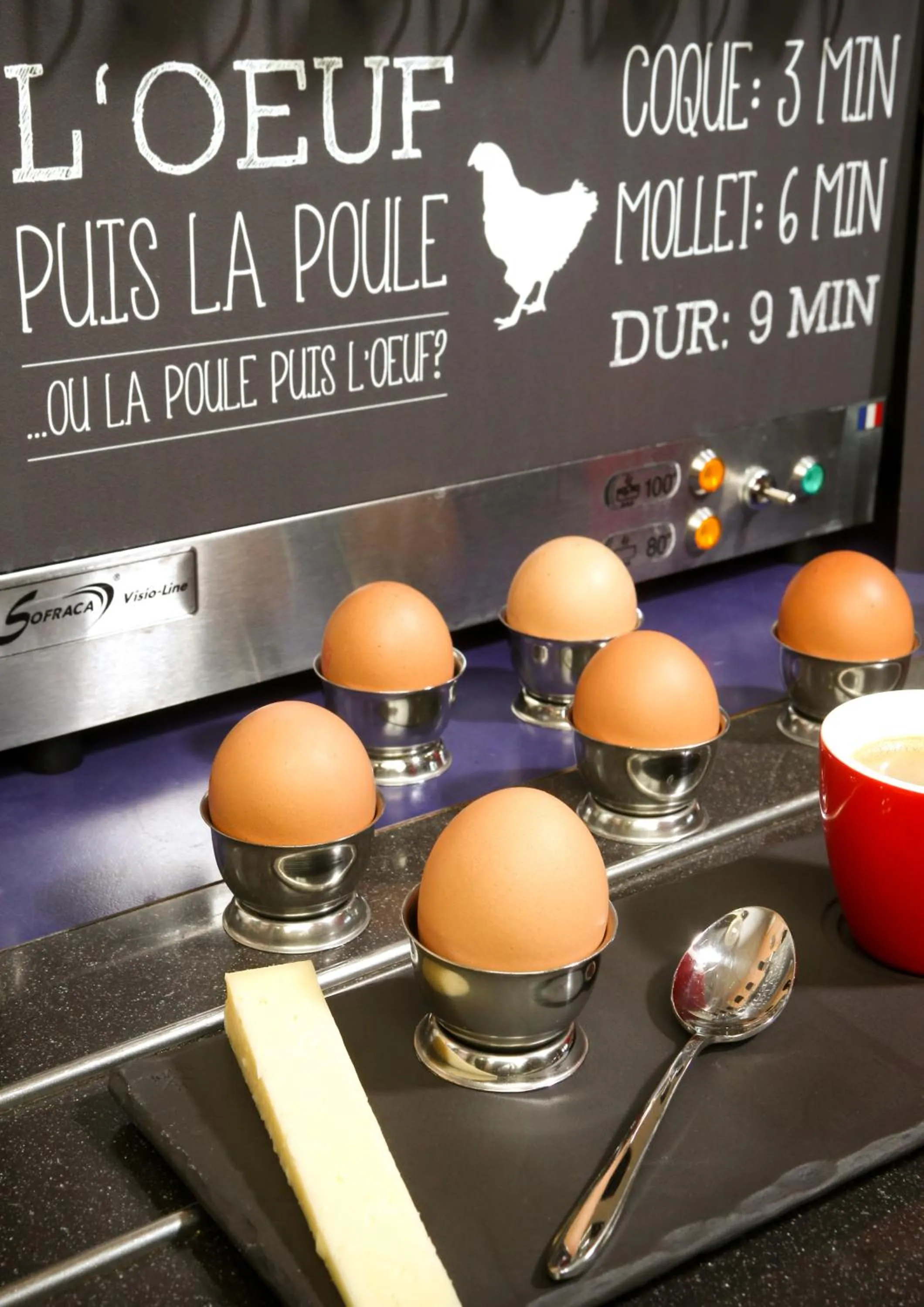 Buffet breakfast in ibis Bayeux Port En Bessin