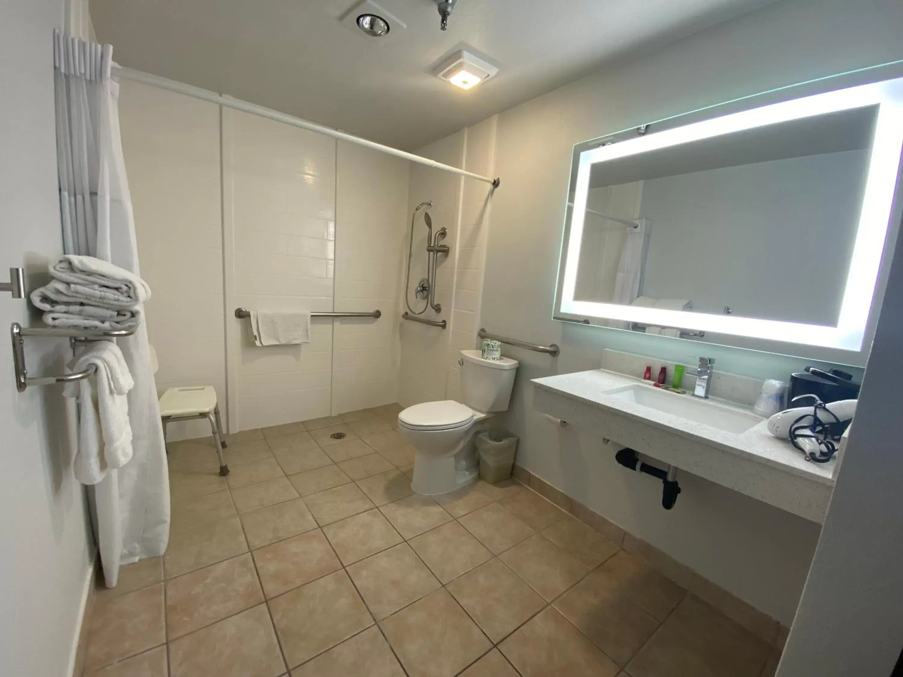 Bathroom in SureStay Plus Hotel by Best Western Mammoth Lakes