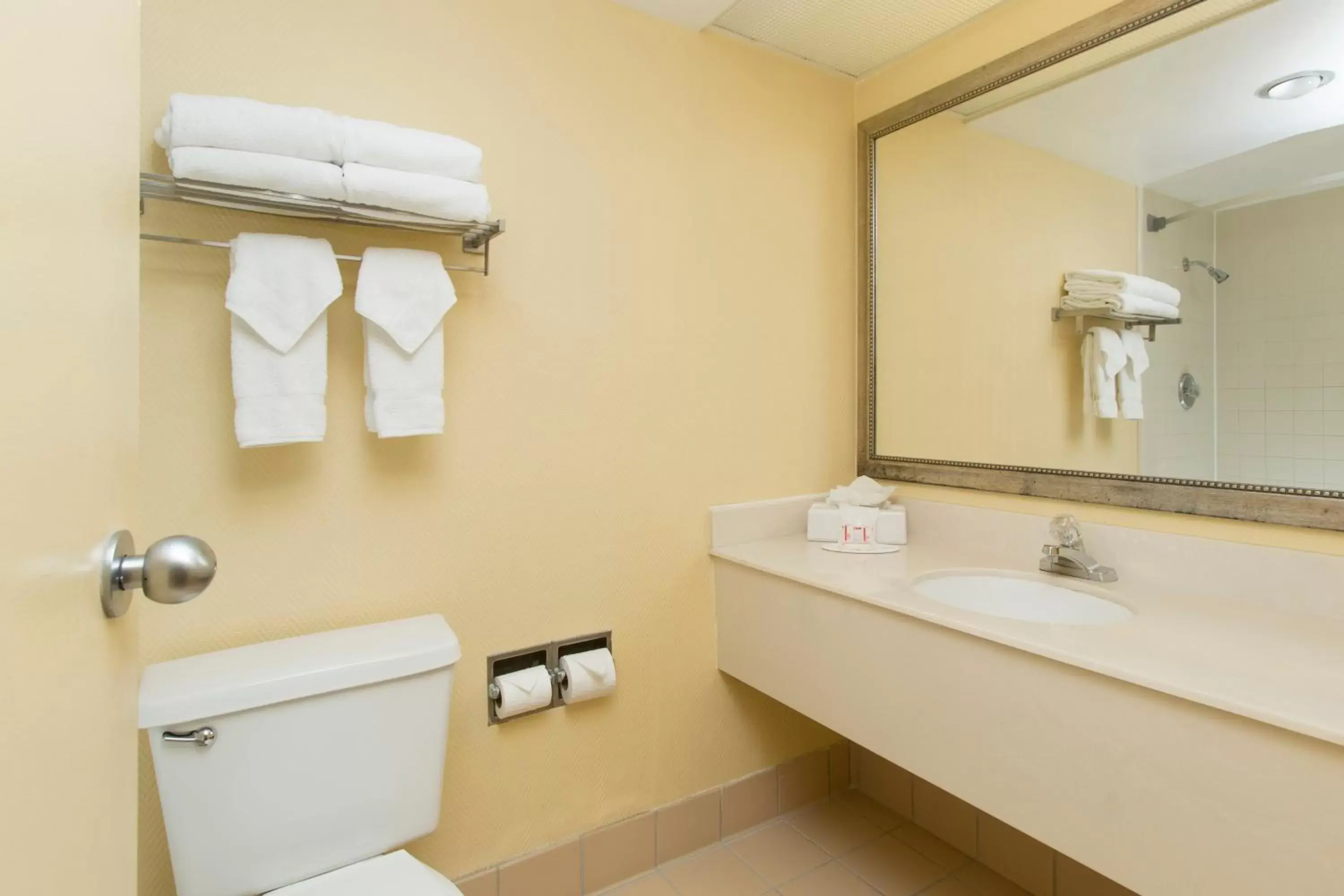 Toilet, Bathroom in Ramada Suites By Wyndham Orlando International Drive