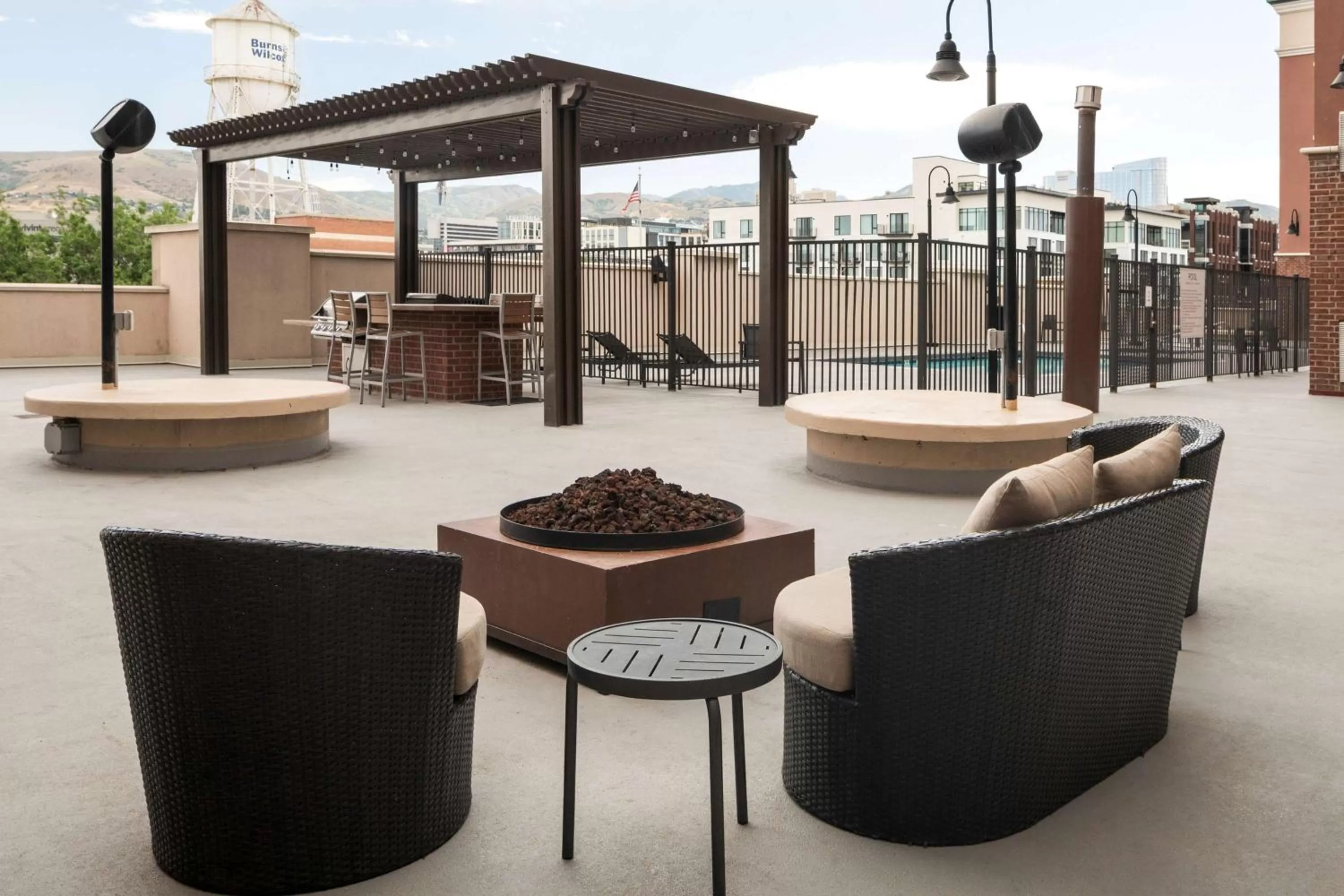 Patio in Homewood Suites by Hilton Salt Lake City Downtown