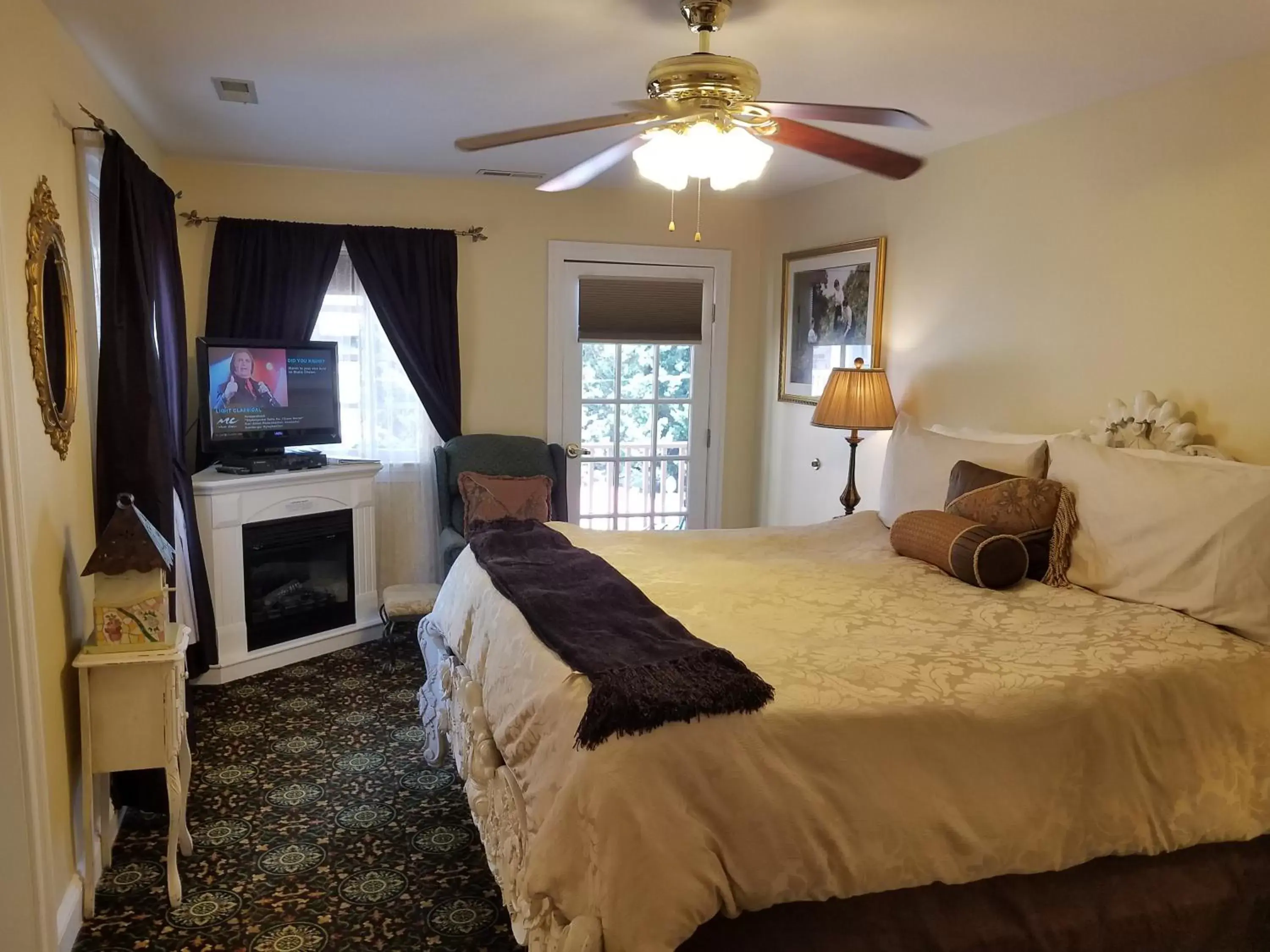 Decorative detail, TV/Entertainment Center in Old Brick Inn