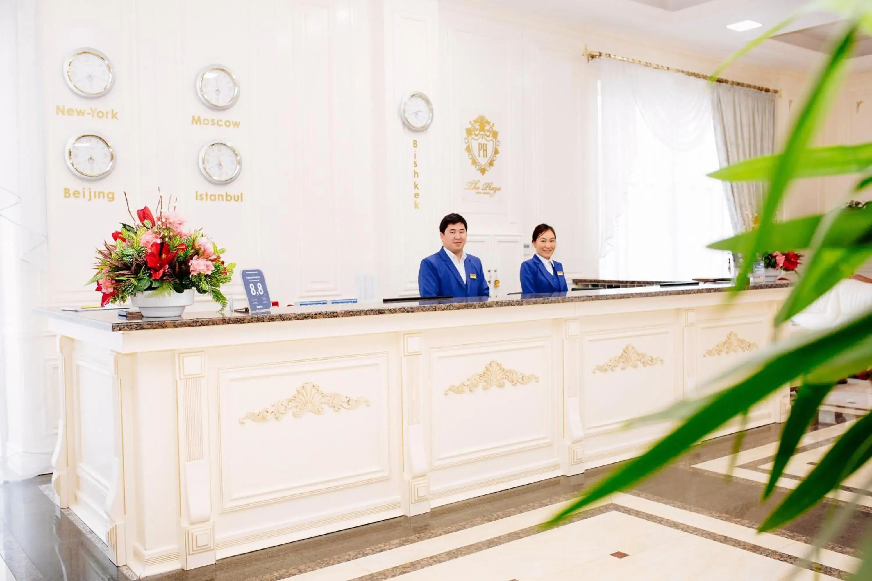 Staff in Plaza Hotel Bishkek